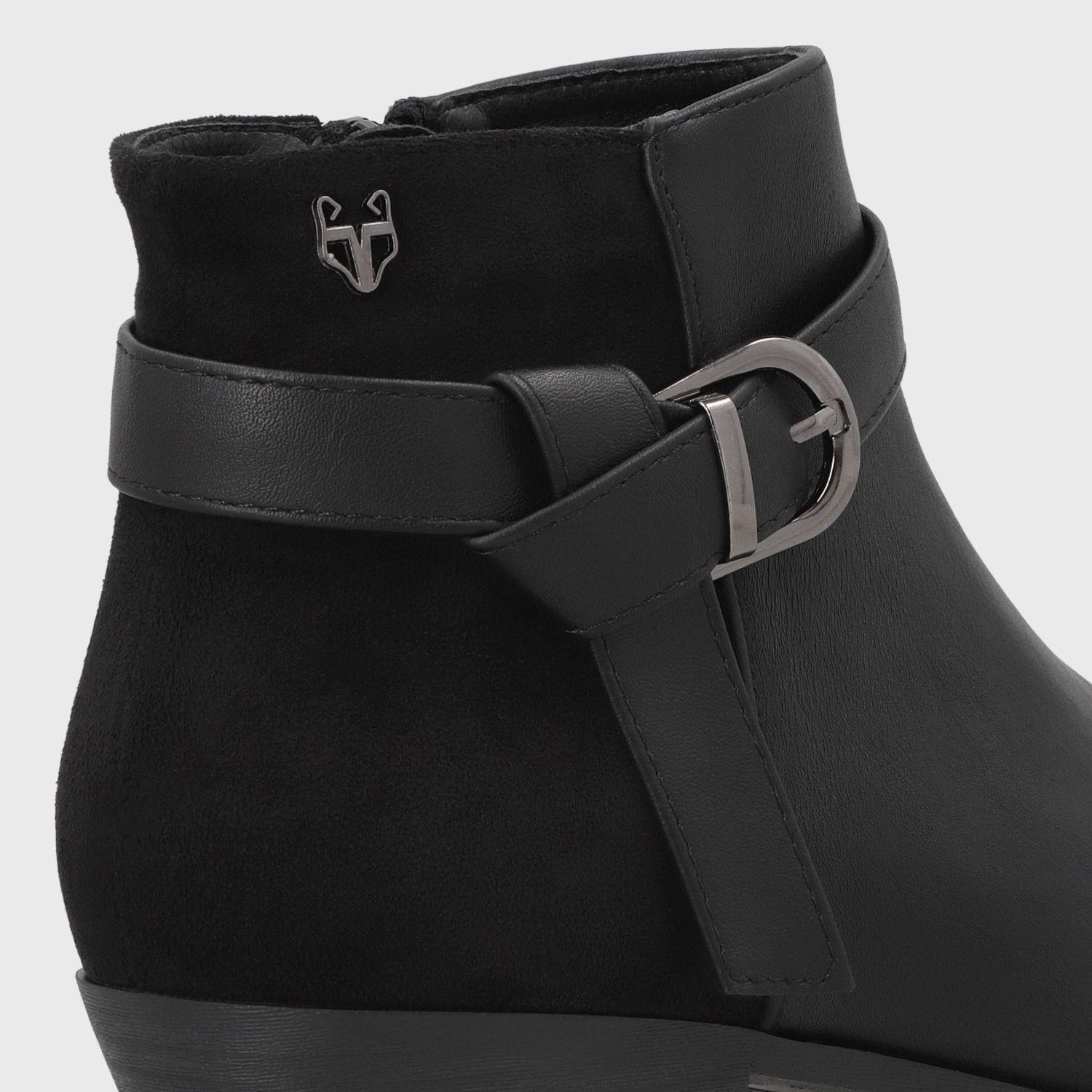 Botin Taco Negro Mujer 641811 Gotta-5