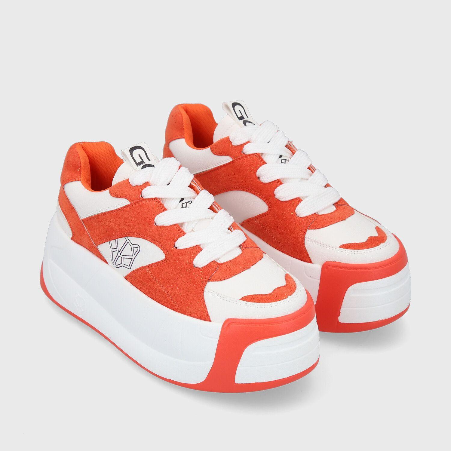 Zapatilla Plataforma Naranja Mujer C7325 Gotta-2