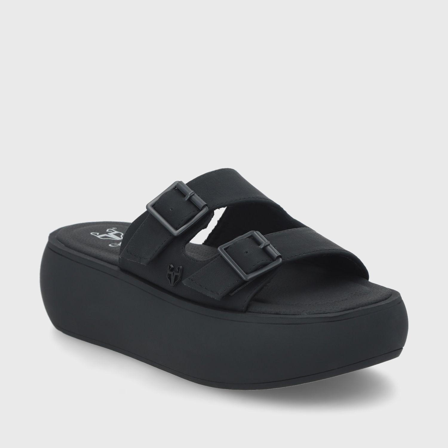 Sandalia Plataforma Negra  Mujer 43034 Gotta-1