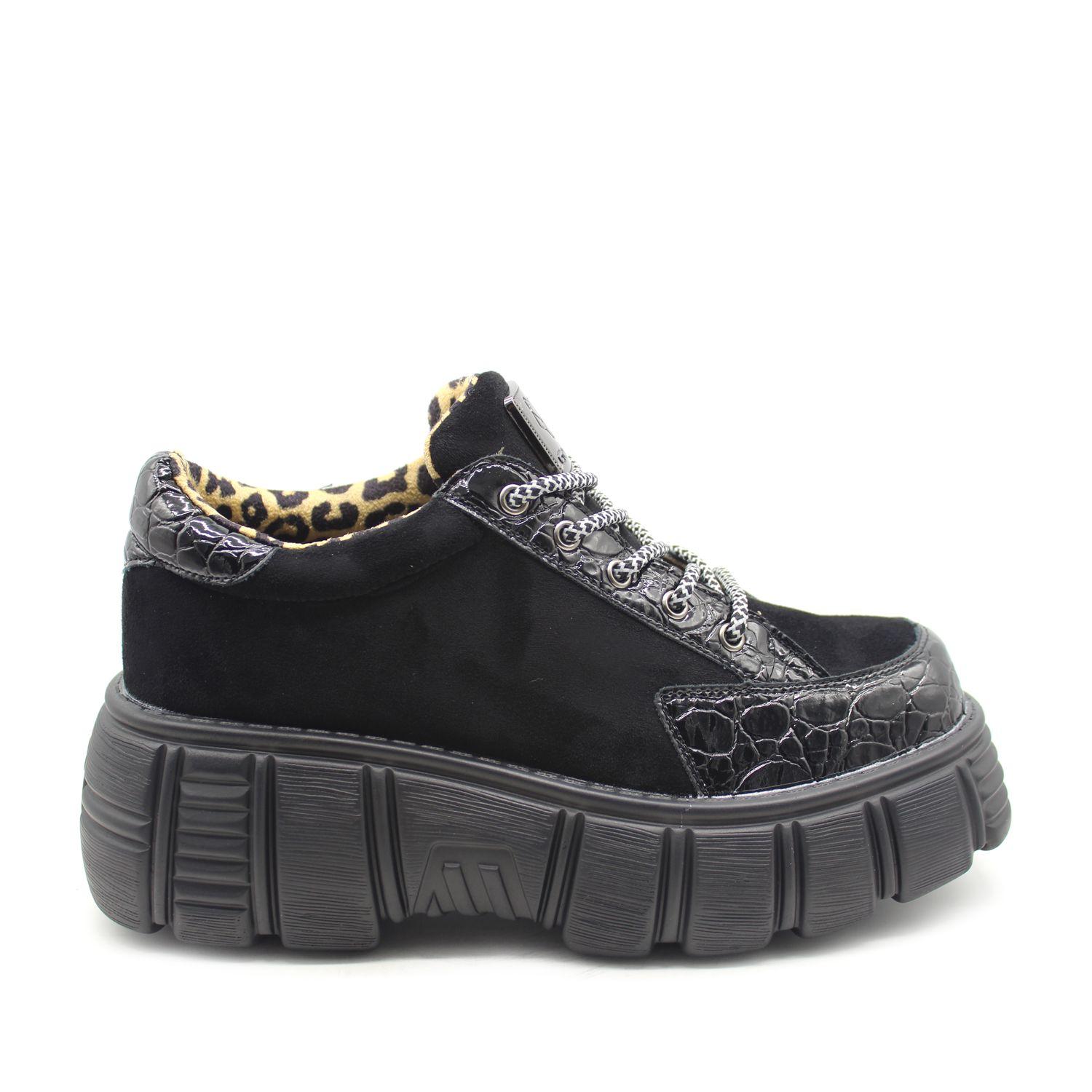 Zapatilla Negra Mujer 13152 Gotta-0