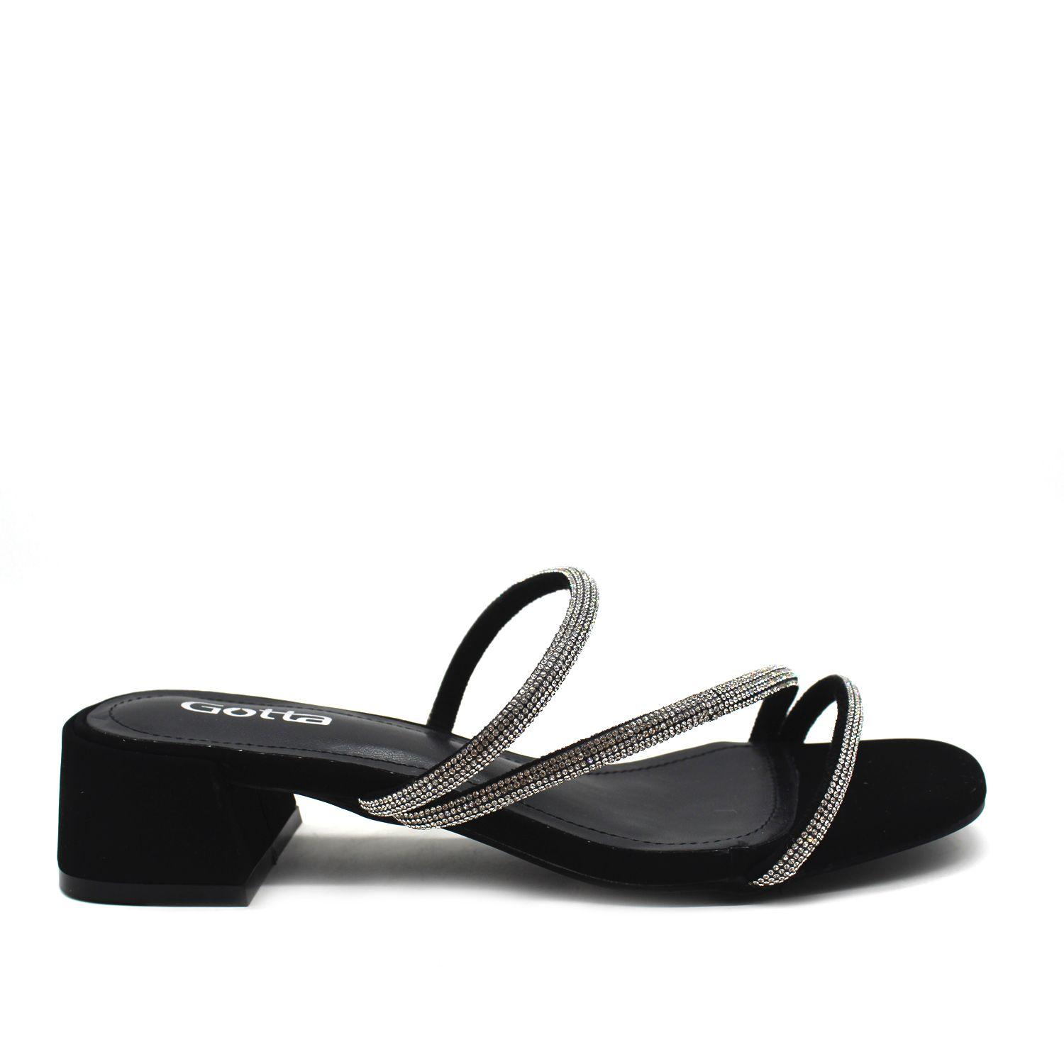 Sandalia Negra Mujer 15822 Gotta-0