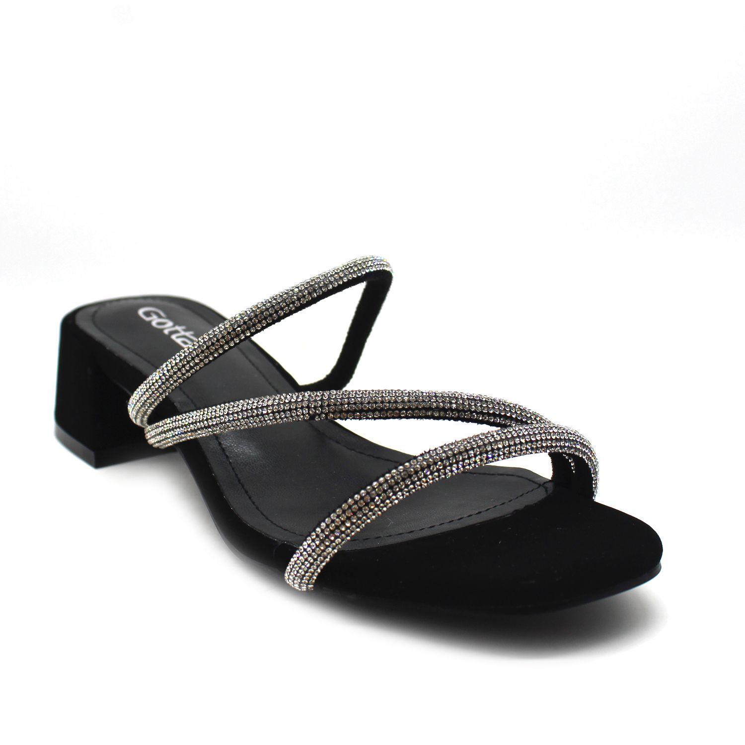 Sandalia Negra Mujer 15822 Gotta-1