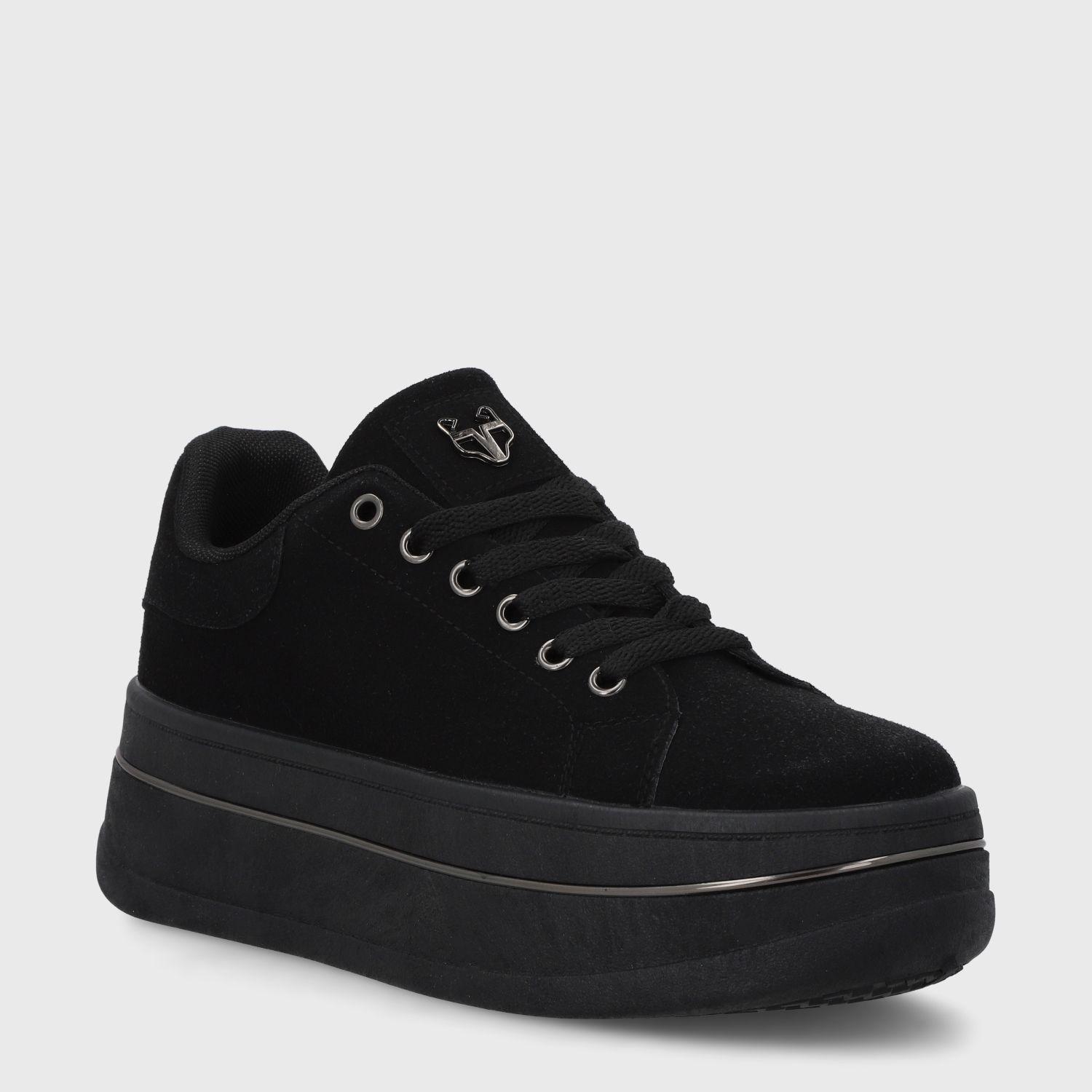 Zapatilla Plataforma Negra  Mujer 58011 Gotta-1