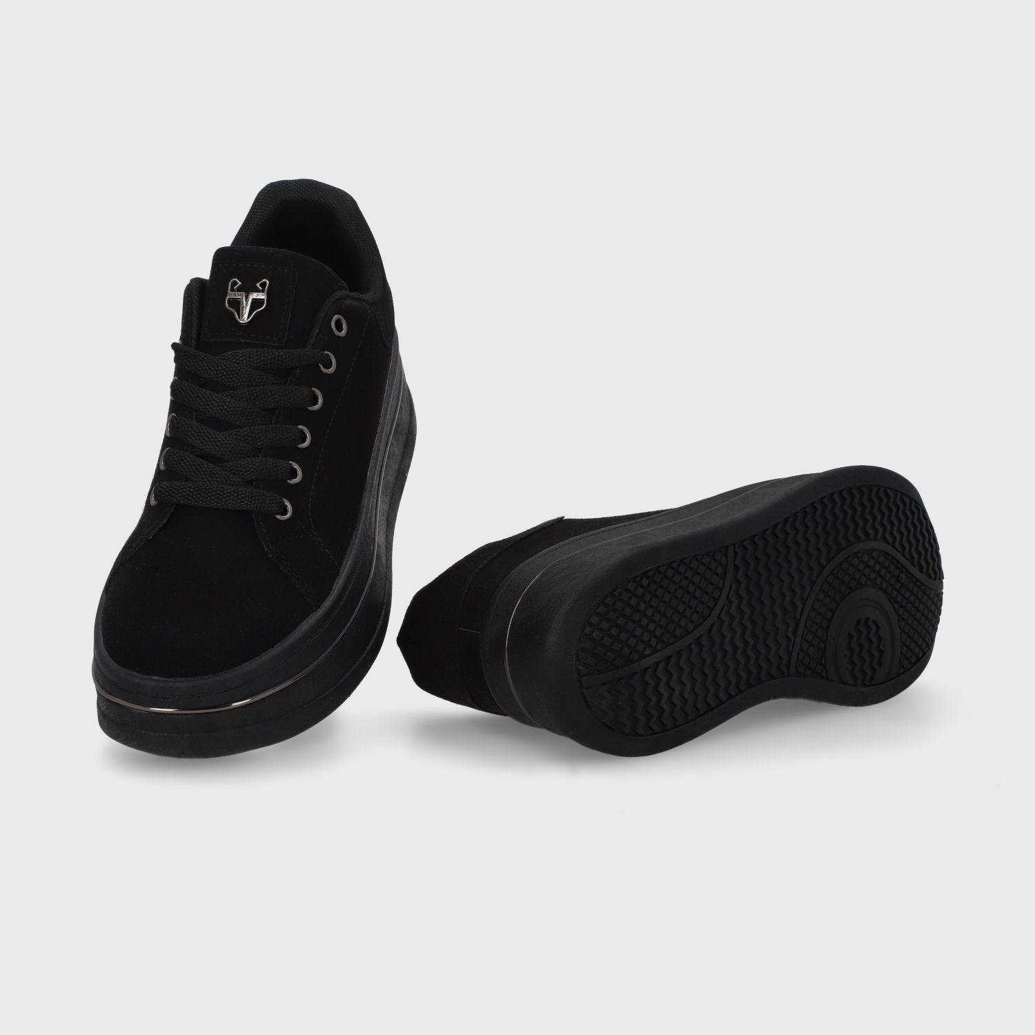Zapatilla Plataforma Negra  Mujer 58011 Gotta-4