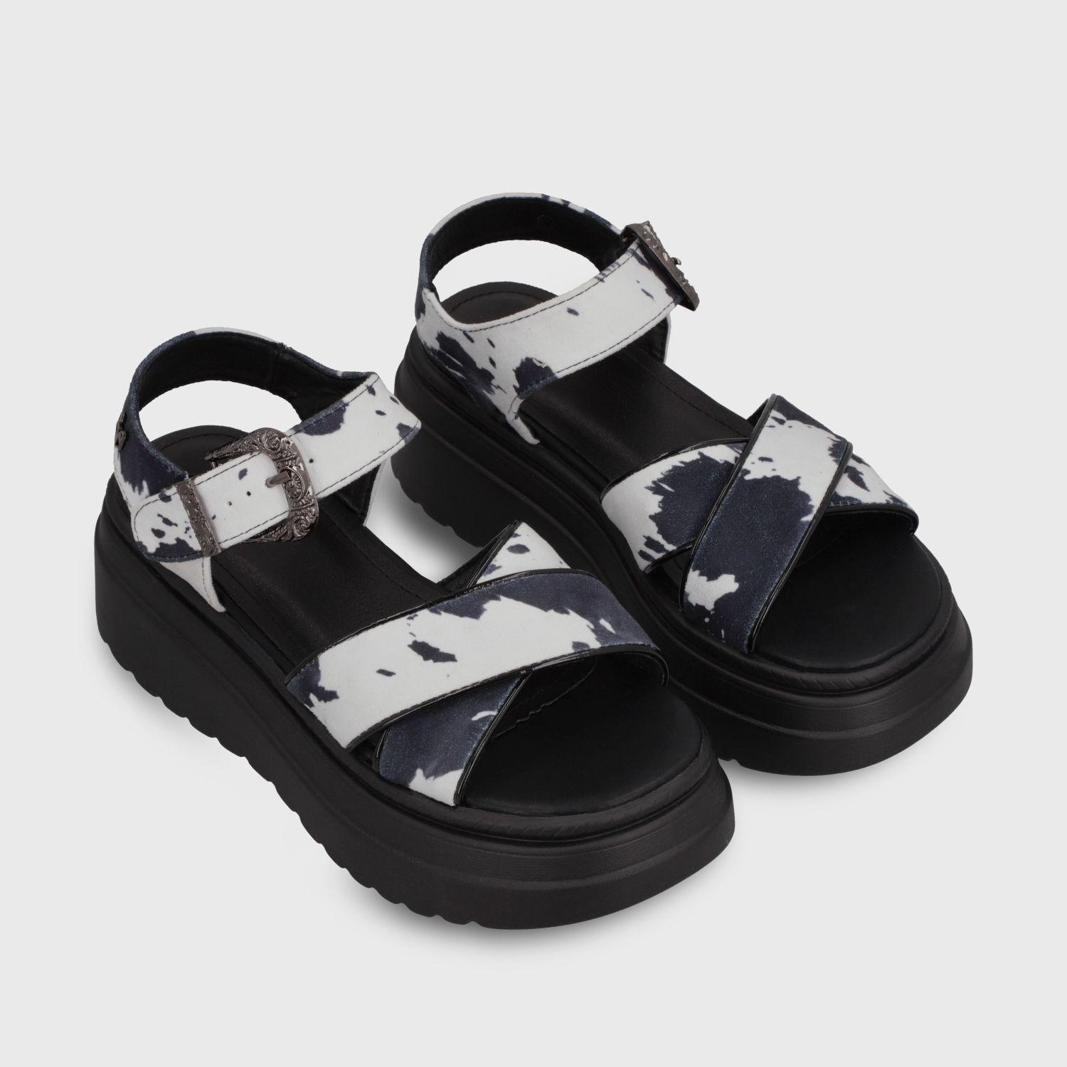 Sandalia Plataforma Animal Print Mujer 55923 Gotta-2