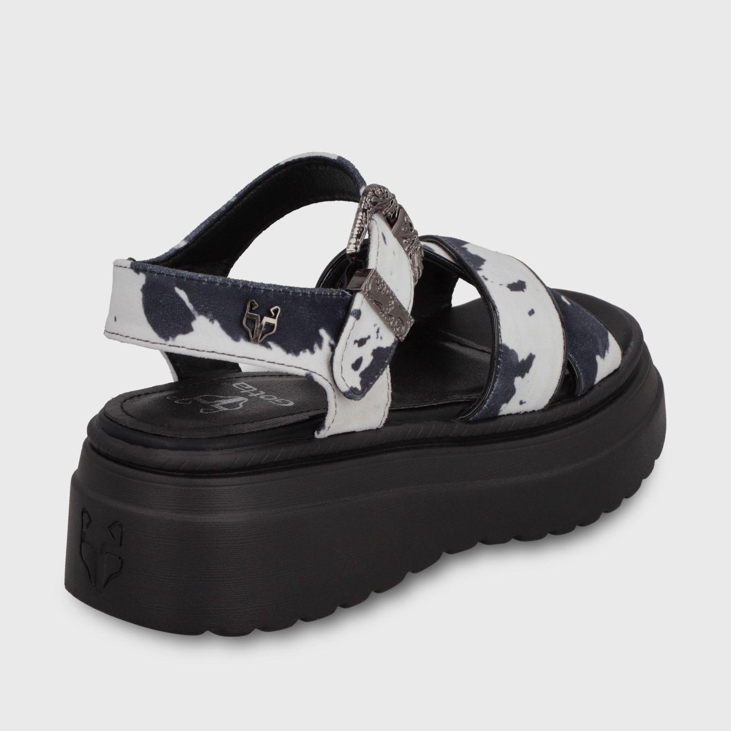 Sandalia Plataforma Animal Print Mujer 55923 Gotta-4