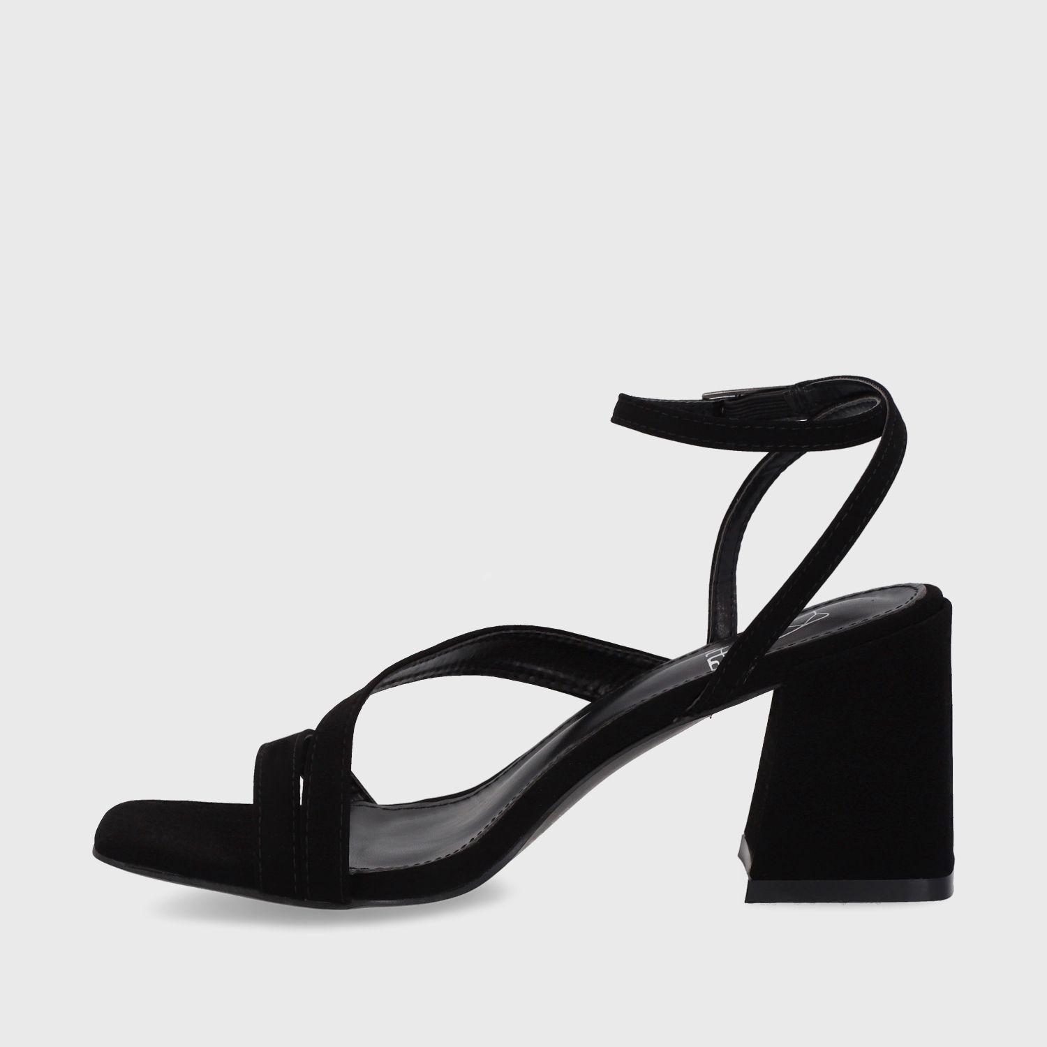 Sandalia Taco Negra Mujer 35132 Gotta-3