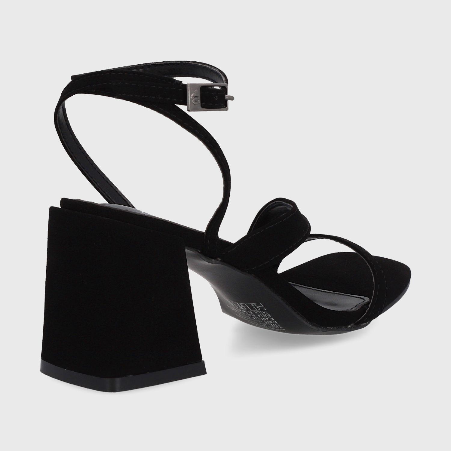 Sandalia Taco Negra Mujer 35132 Gotta-4