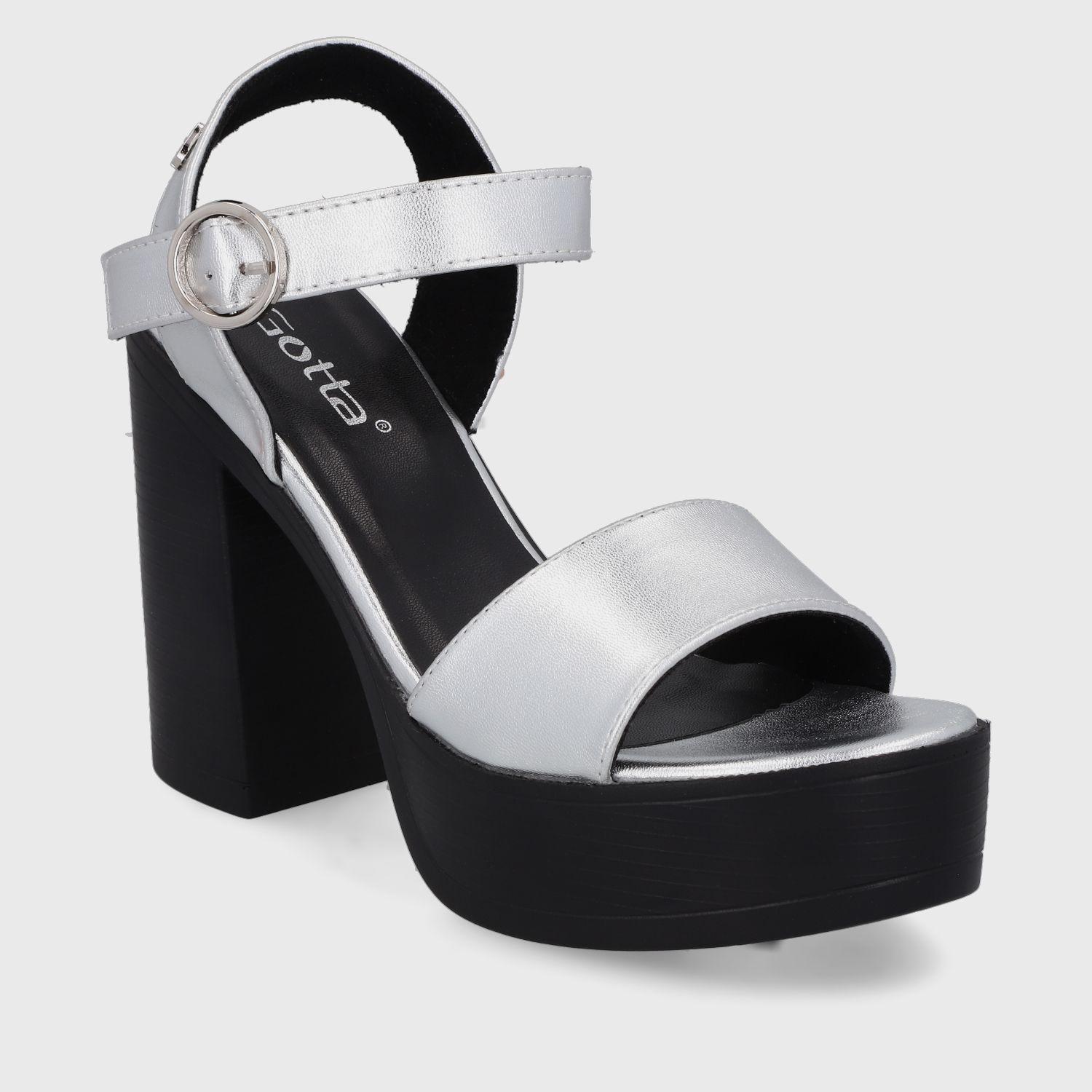Sandalia Plateada  Mujer 45961 Gotta-1