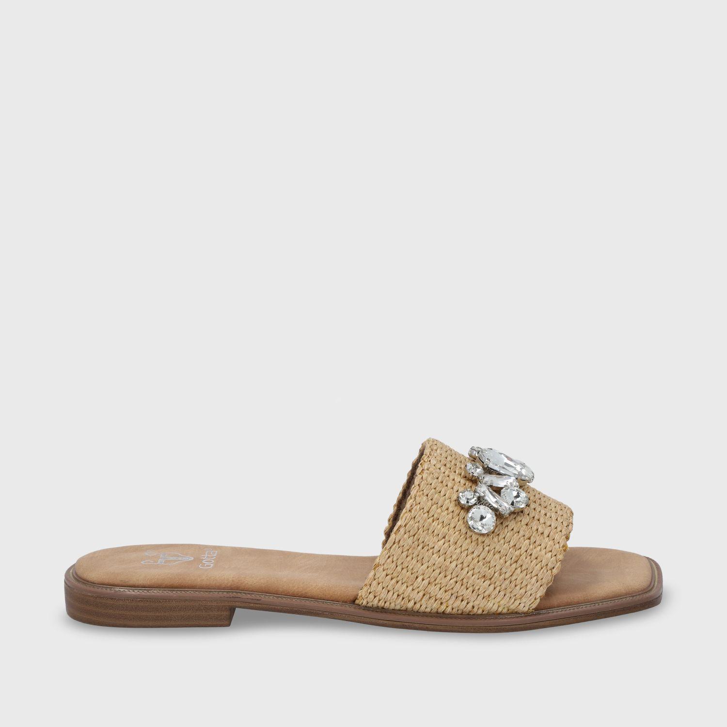 Sandalia Plano Rafia Mujer 55220 Gotta-0