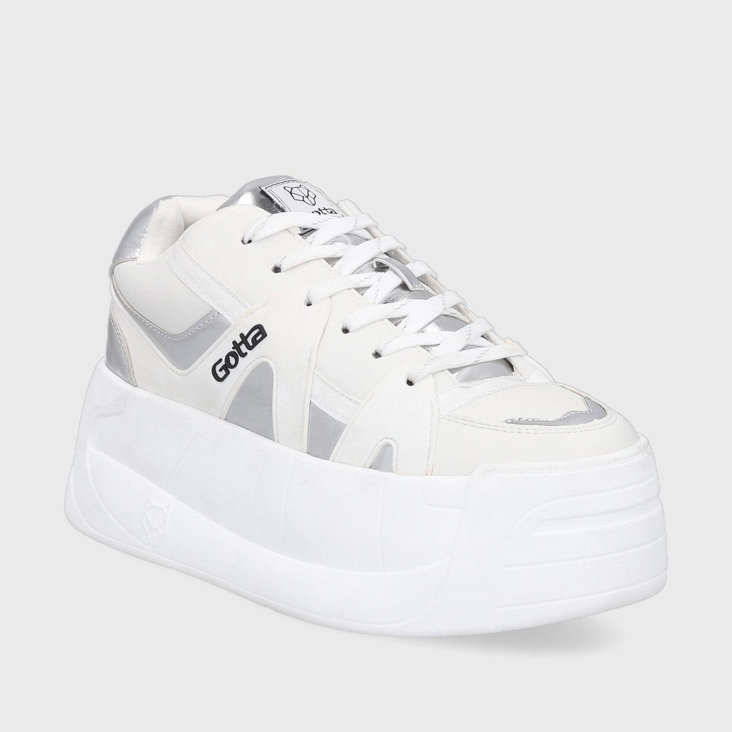 Zapatilla Plateada Mujer C7324 Gotta-1