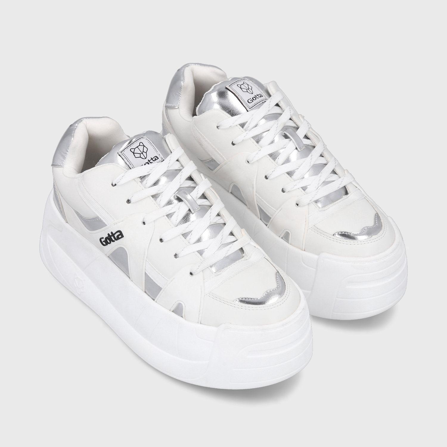 Zapatilla Plateada Mujer C7324 Gotta-2