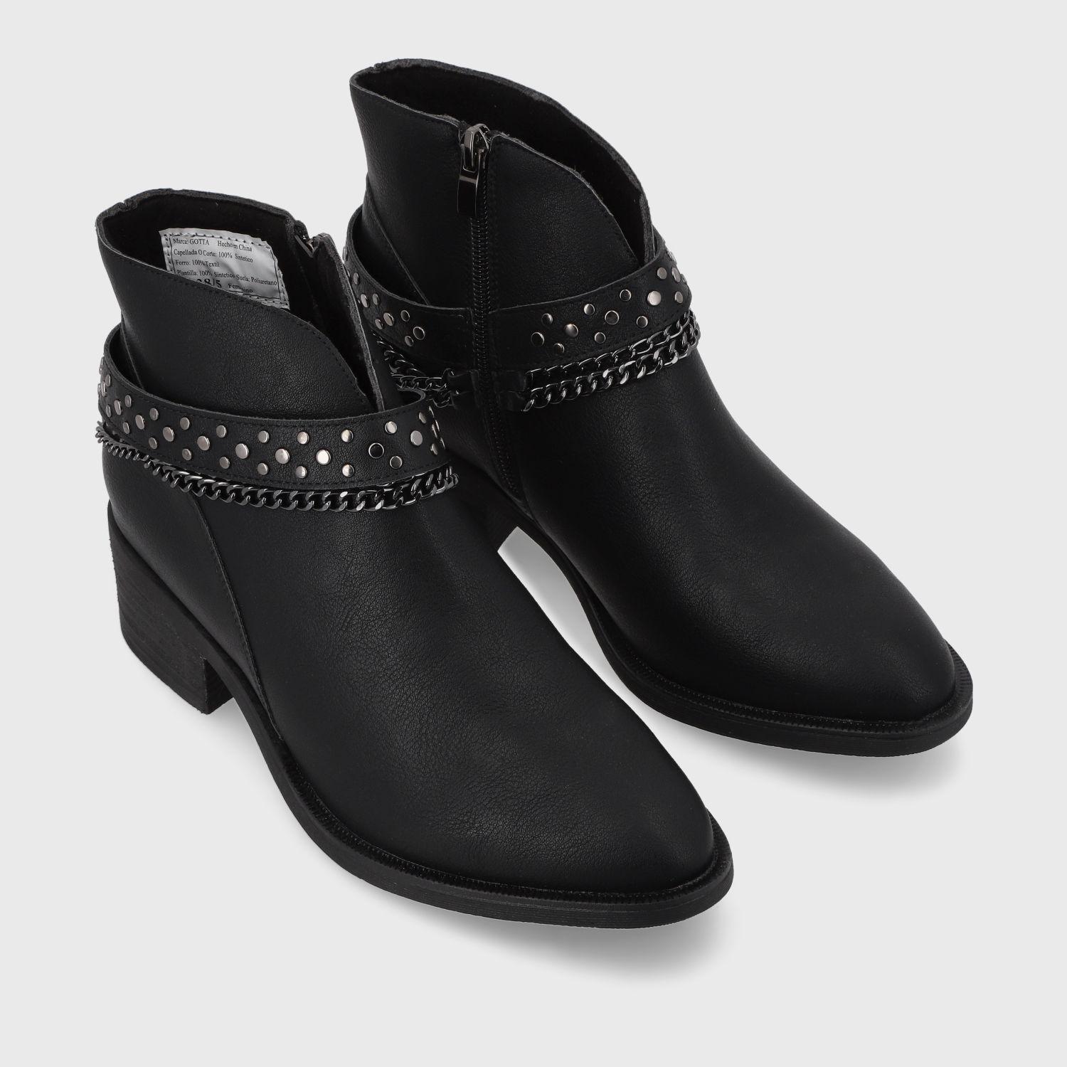 Botín Negro Mujer 43106 Gotta-2