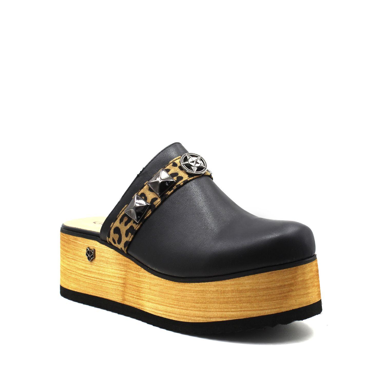 Zueco Negro Mujer 15614 Gotta-1