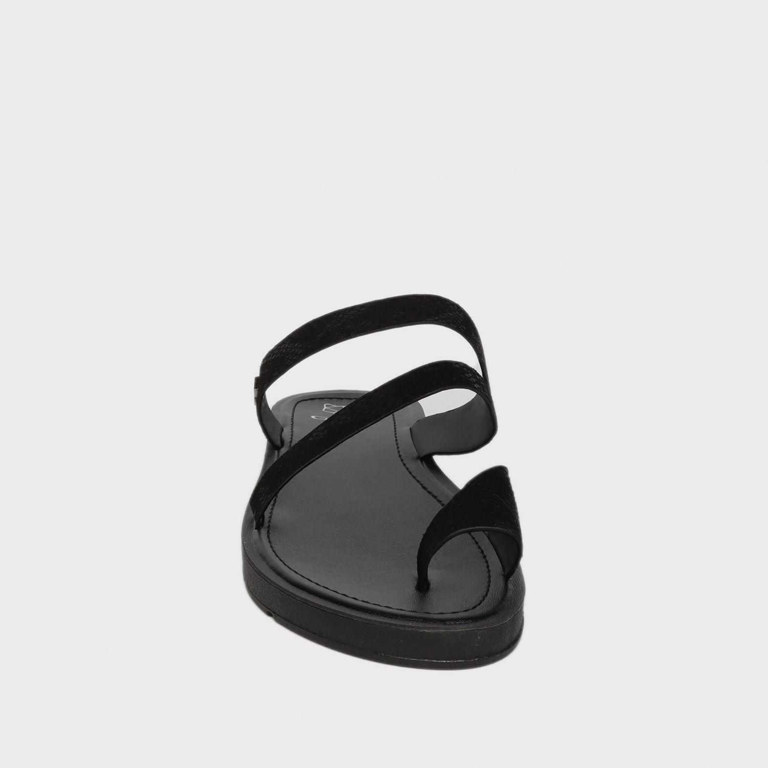 Sandalia Plana Negra Mujer 13252 Gotta-2