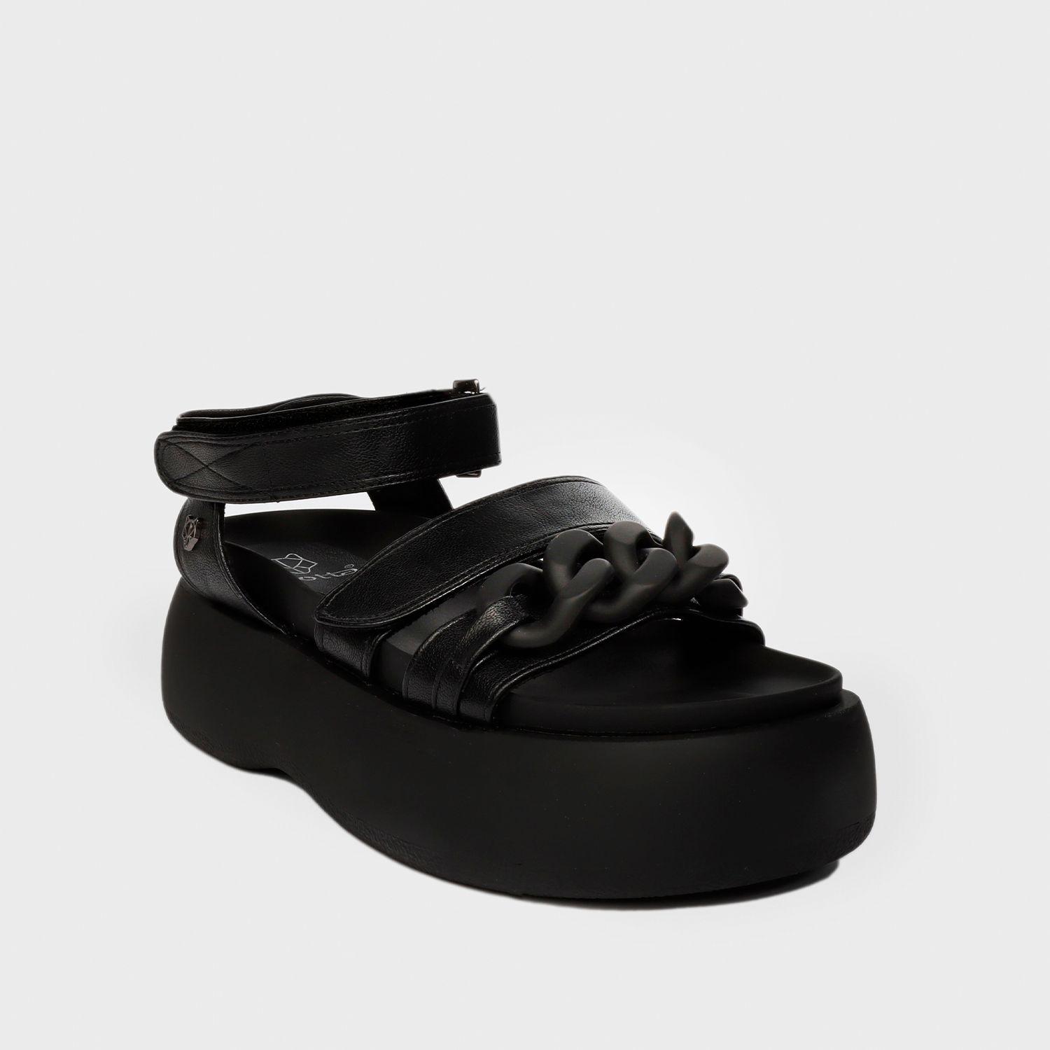 Sandalia Plataforma Negra Mujer 25271 Gotta-1