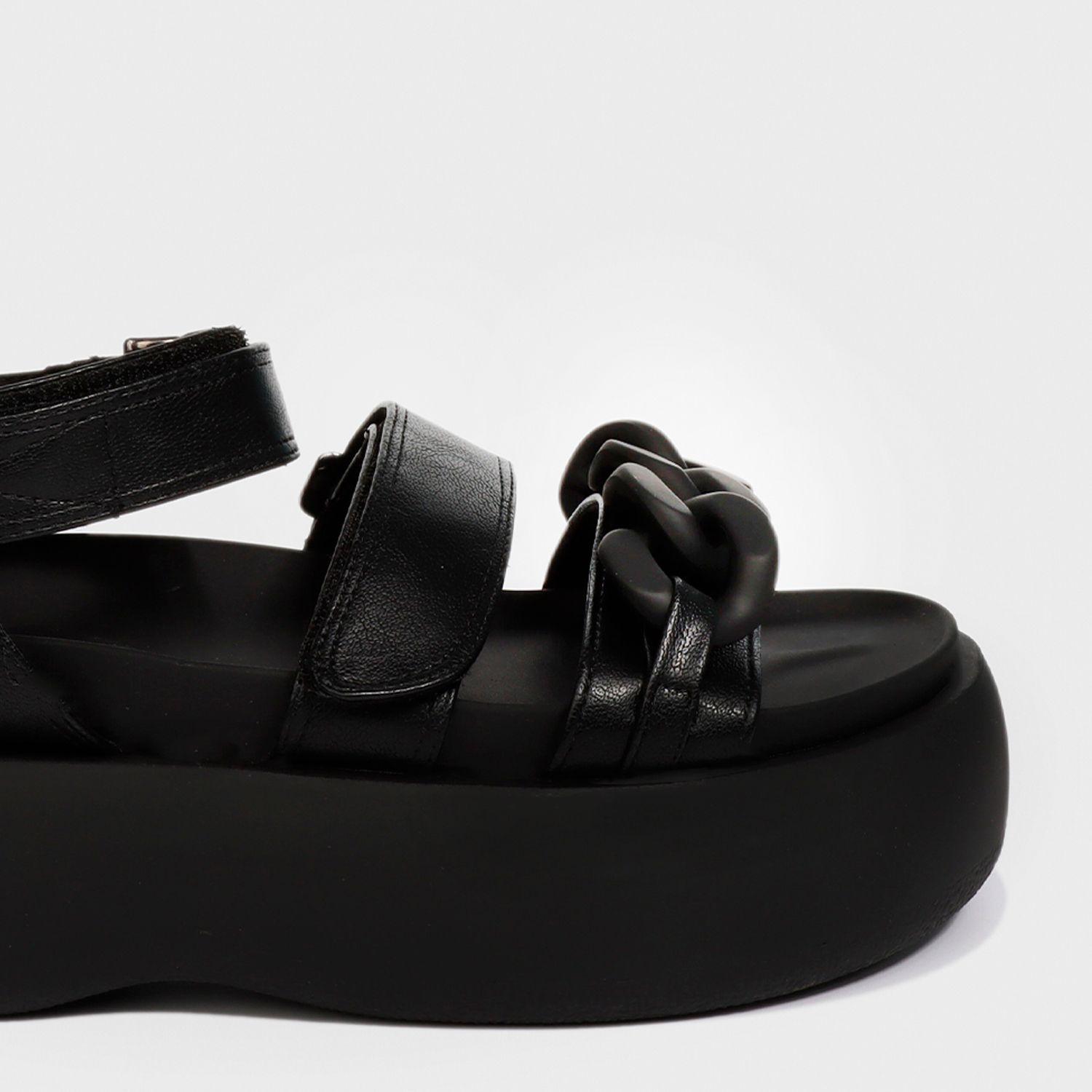 Sandalia Plataforma Negra Mujer 25271 Gotta-5