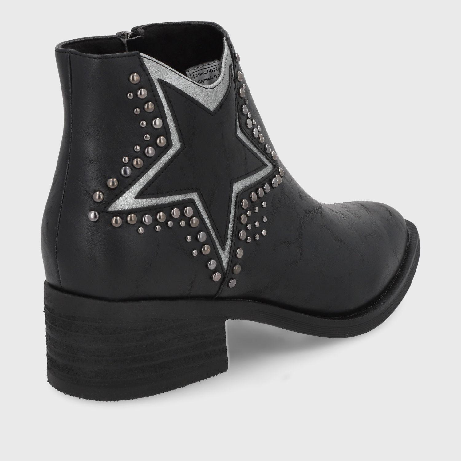 Botín Negro Mujer 43102 Gotta-4