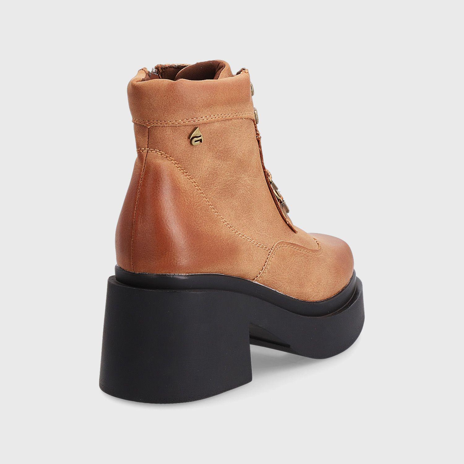Botín Plataforma Camel Mujer 25674 Gotta-4