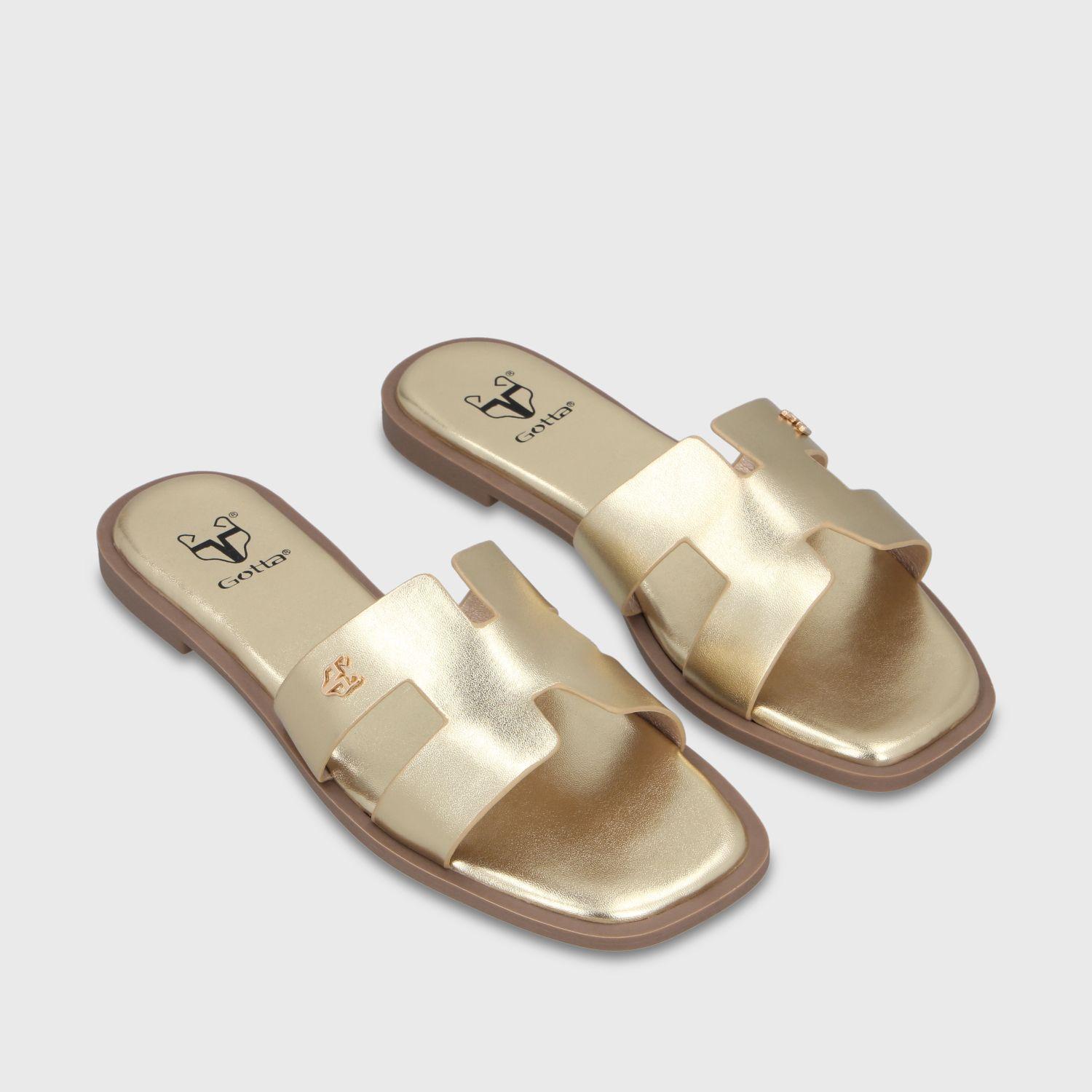 Sandalia Dorada Mujer 64110 Gotta-2