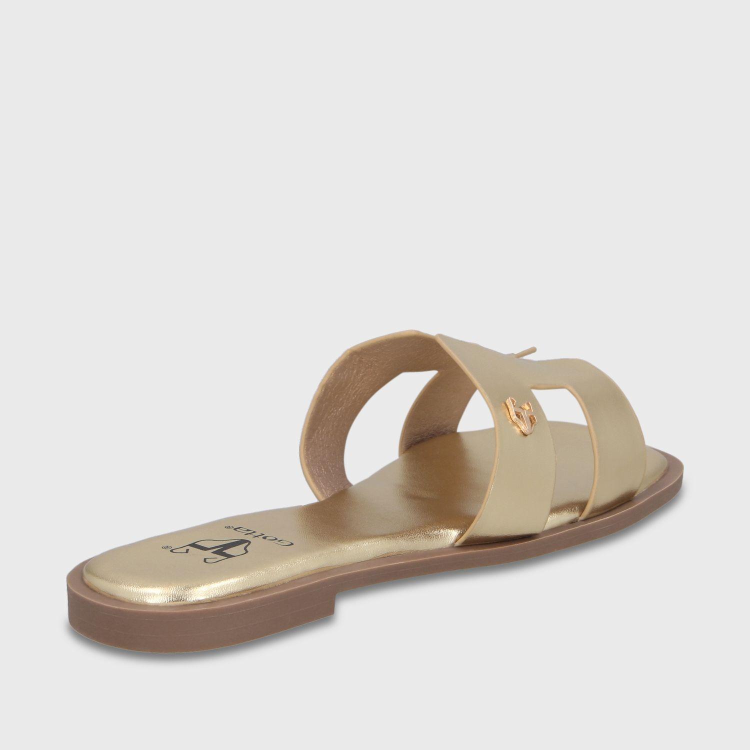 Sandalia Dorada Mujer 64110 Gotta-4