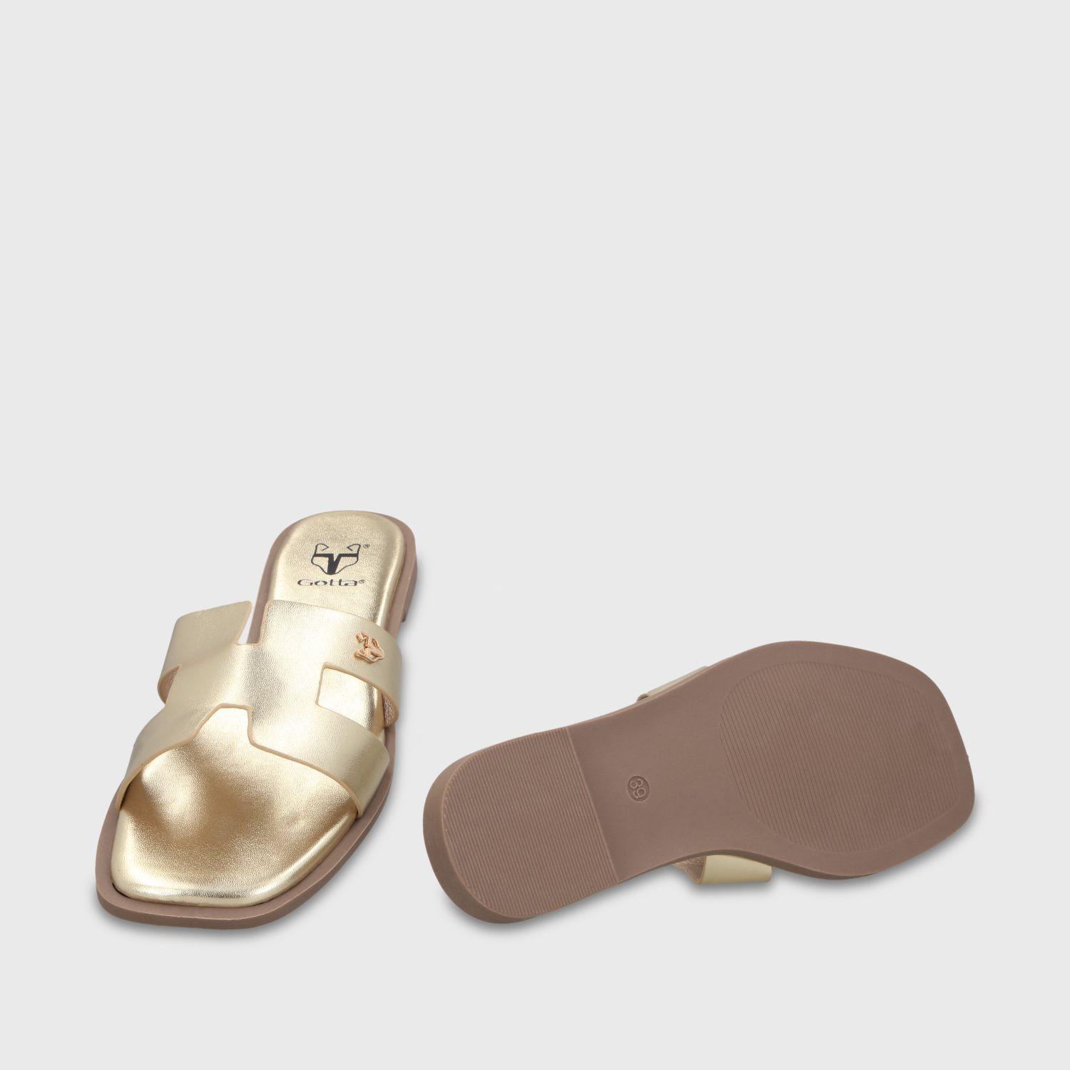 Sandalia Dorada Mujer 64110 Gotta-6