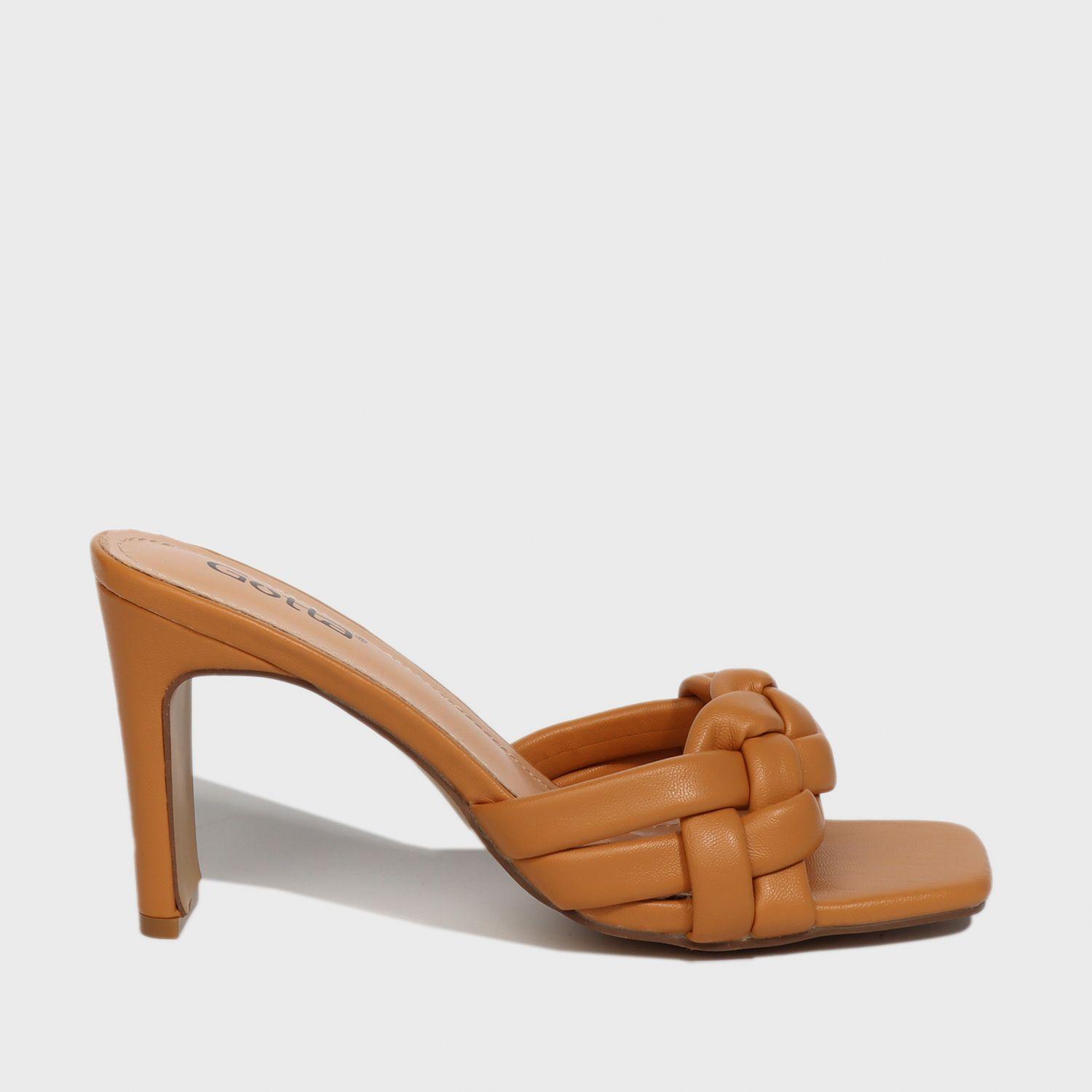 Sandalia Taco Camel Mujer 25701 Gotta-0