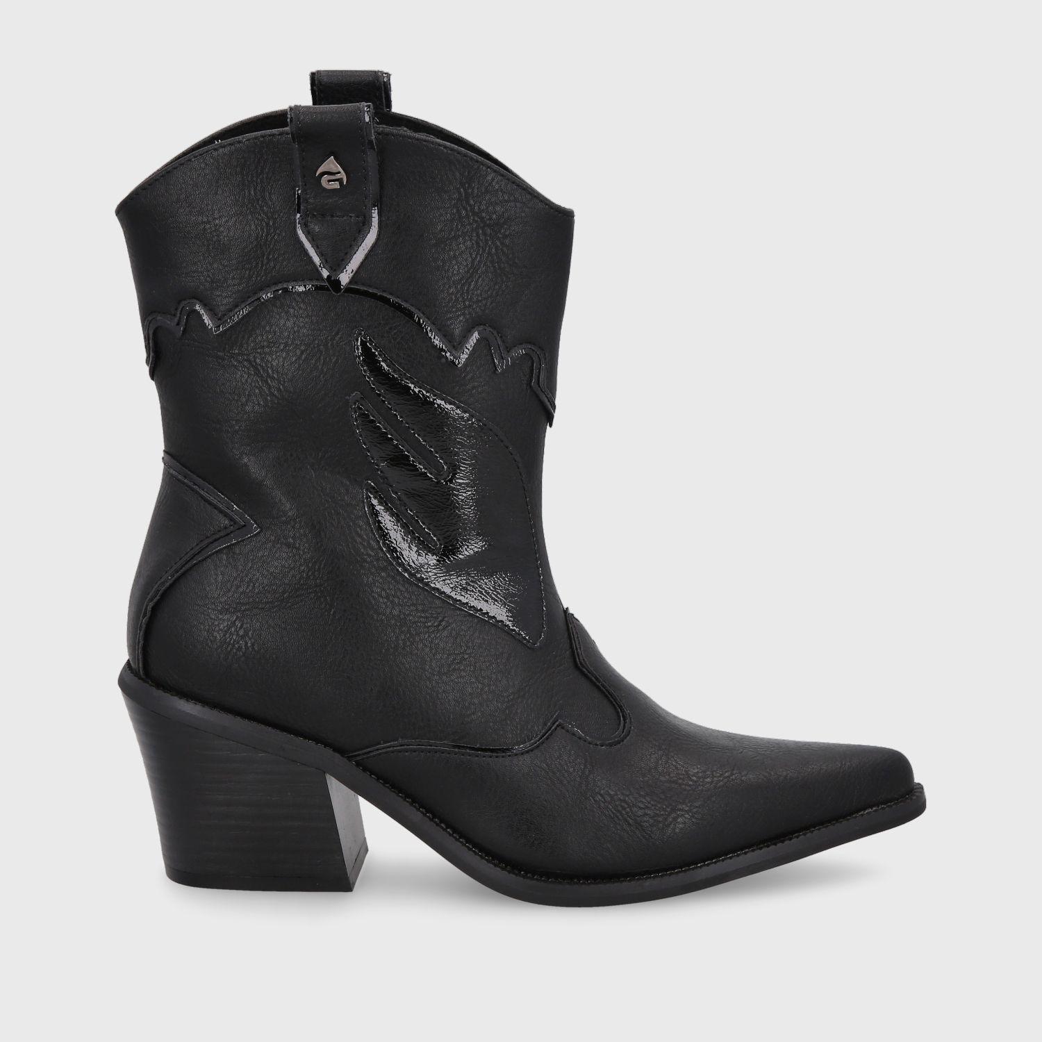 Bota Texana Negra Mujer 33760 Gotta-0