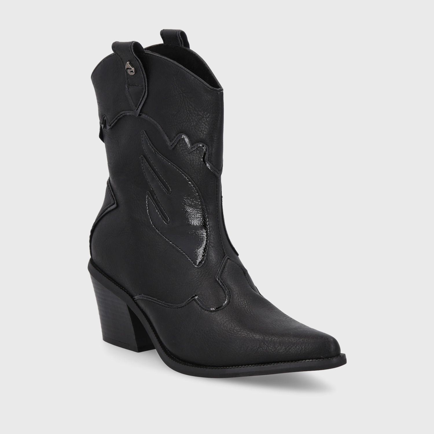 Bota Texana Negra Mujer 33760 Gotta-1