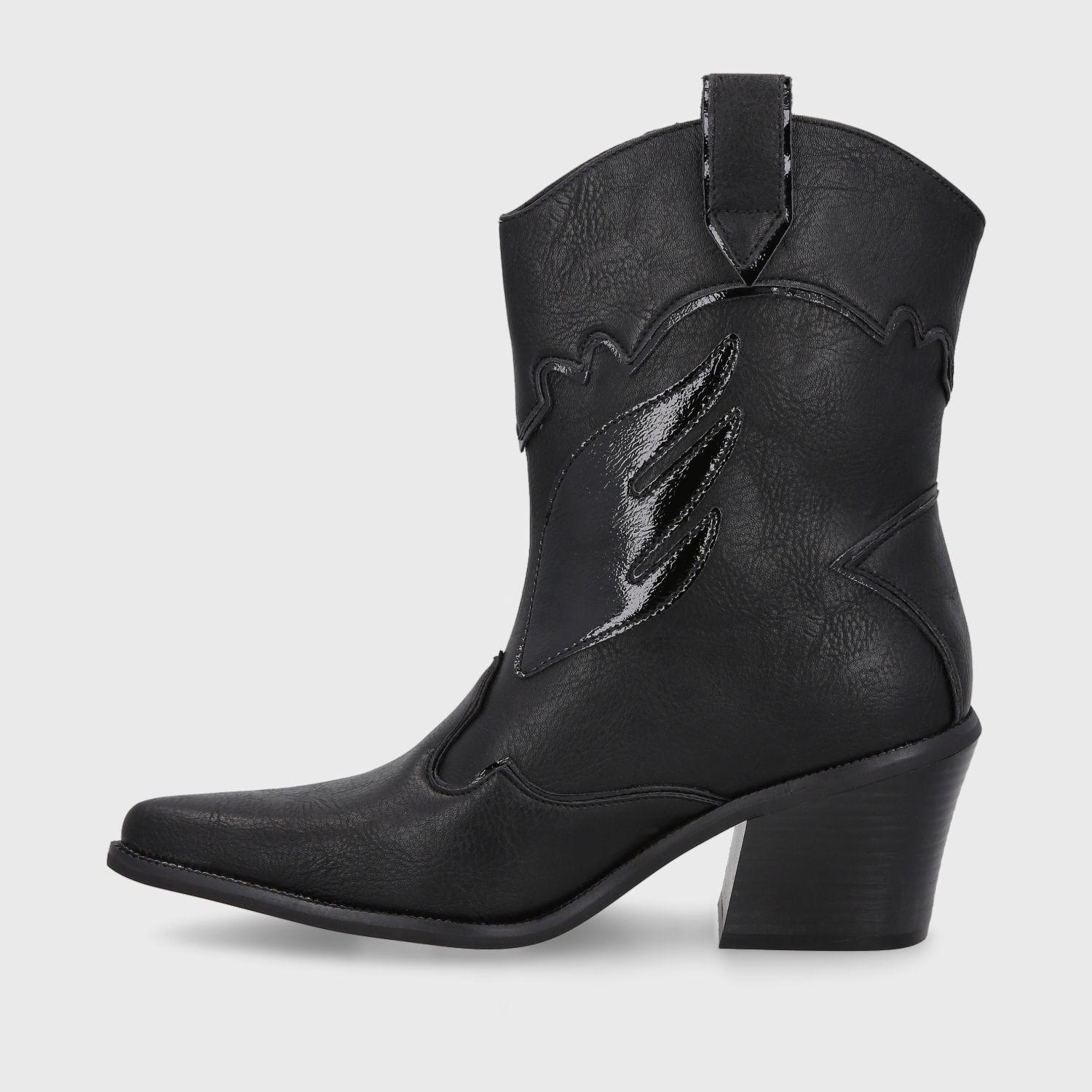Bota Texana Negra Mujer 33760 Gotta-3