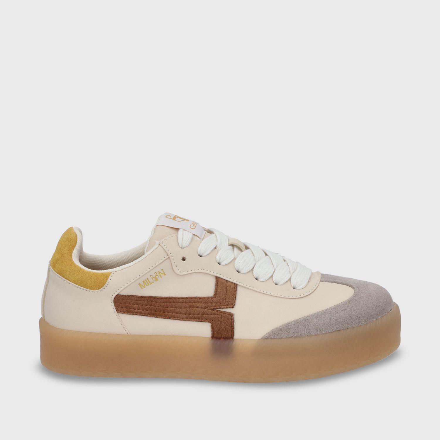 zapatilla Plano Beige Mujer 53740 Gotta-0