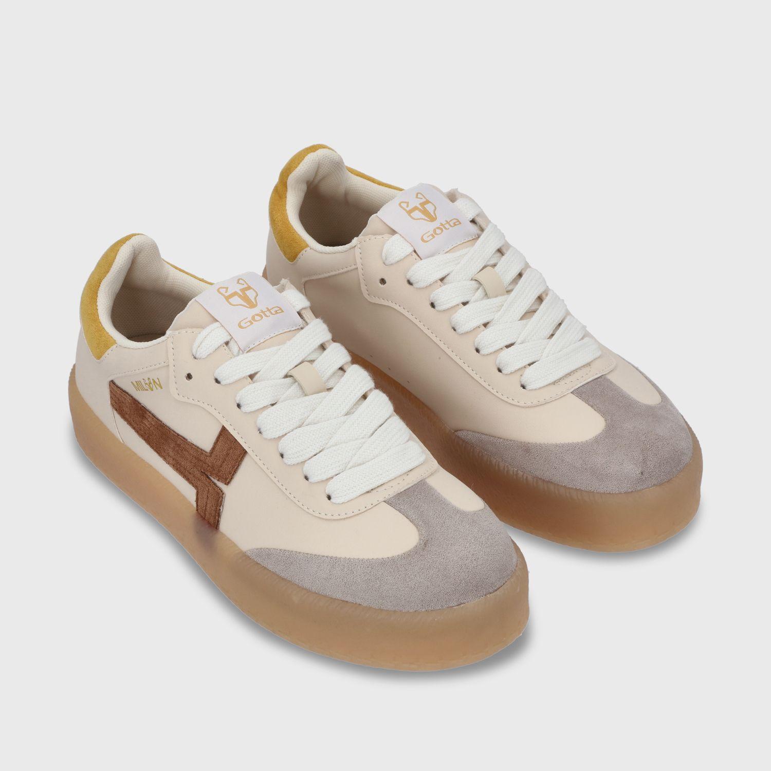 zapatilla Plano Beige Mujer 53740 Gotta-2