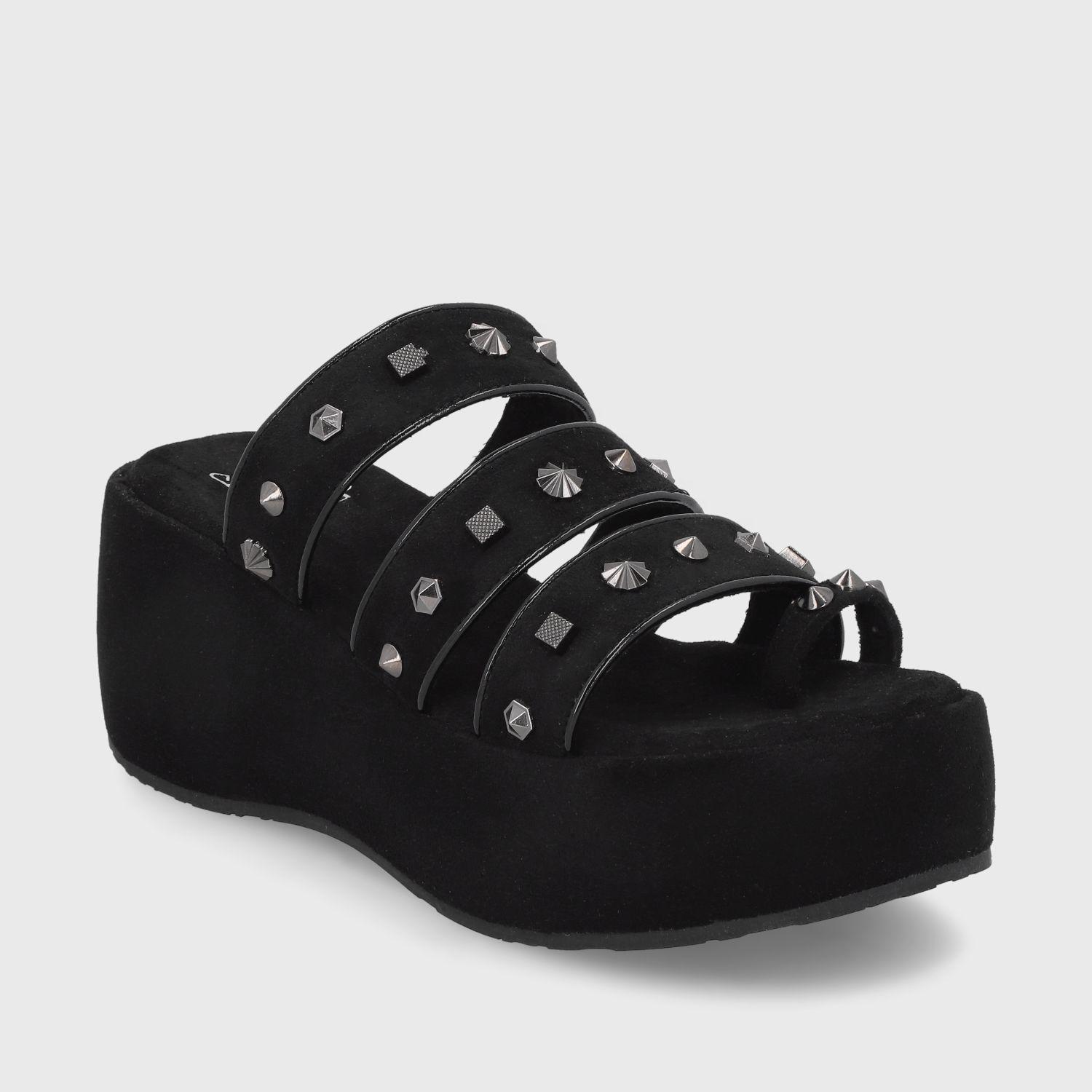 Sandalia Negra  Mujer 45823 Gotta-1