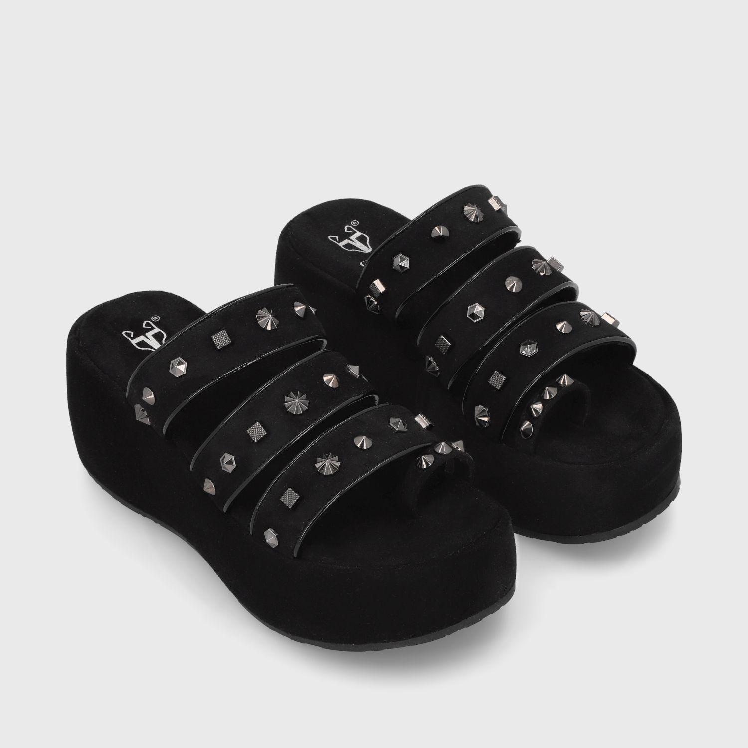 Sandalia Negra  Mujer 45823 Gotta-2