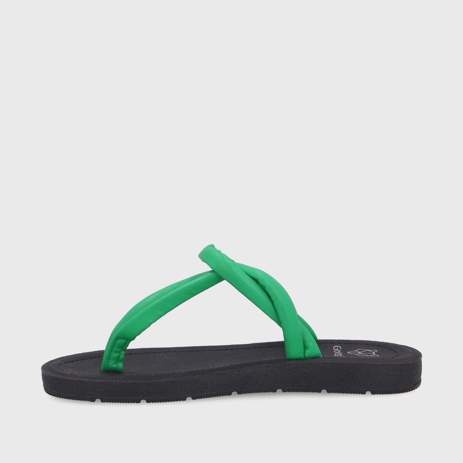 Sandalia Plana Verde Mujer 13254 Gotta-3
