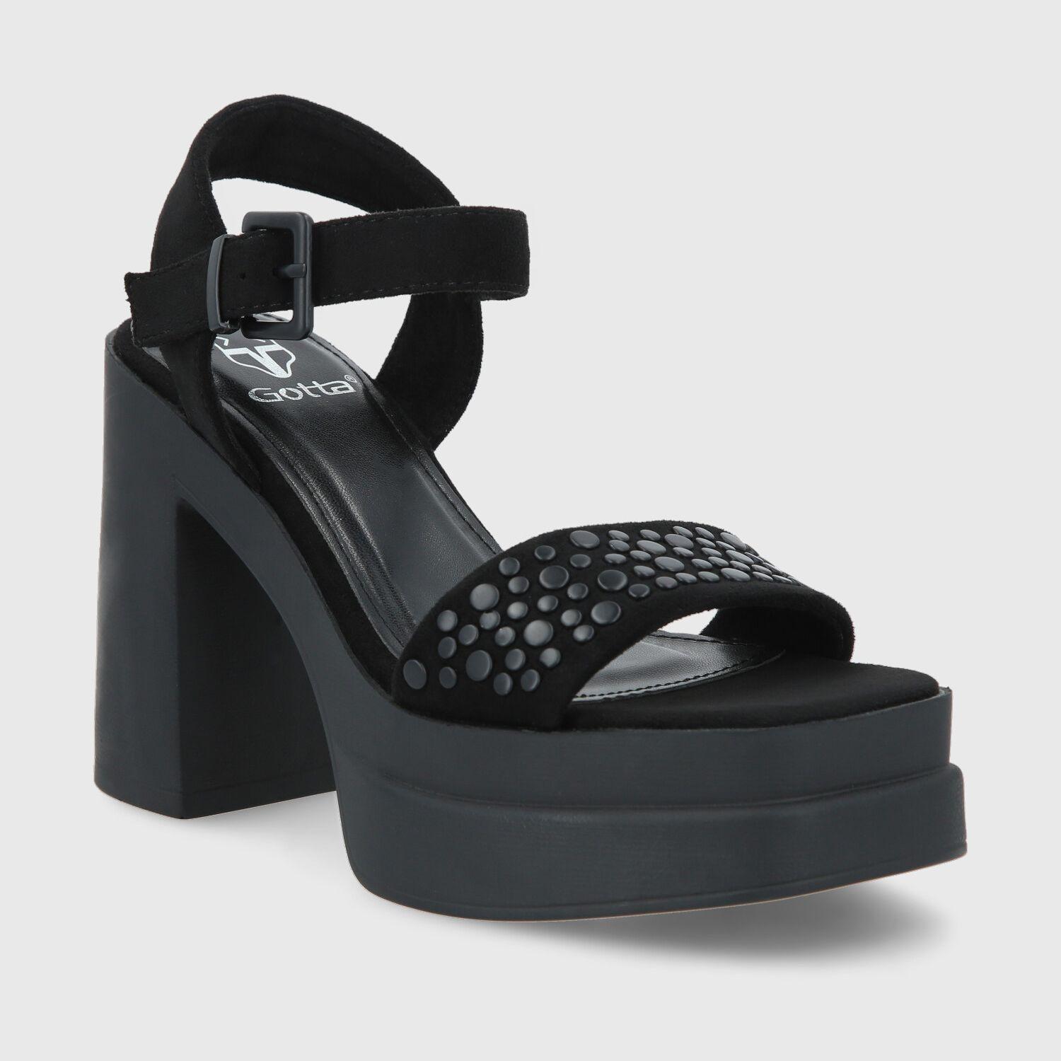 Sandalia Negra 45952 Mujer 45952 Gotta-1