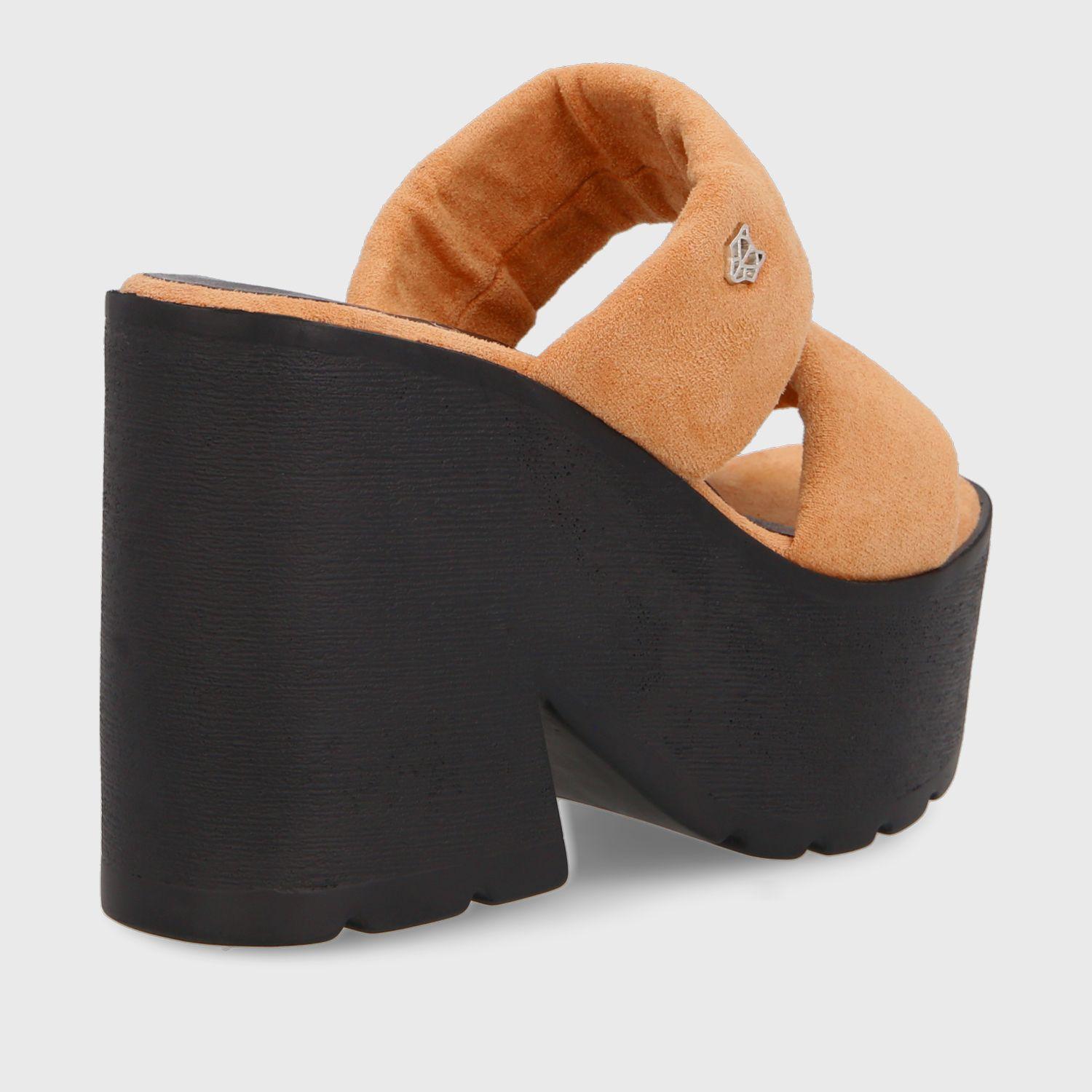 Sandalia Plataforma Café Mujer 15695 Gotta-4
