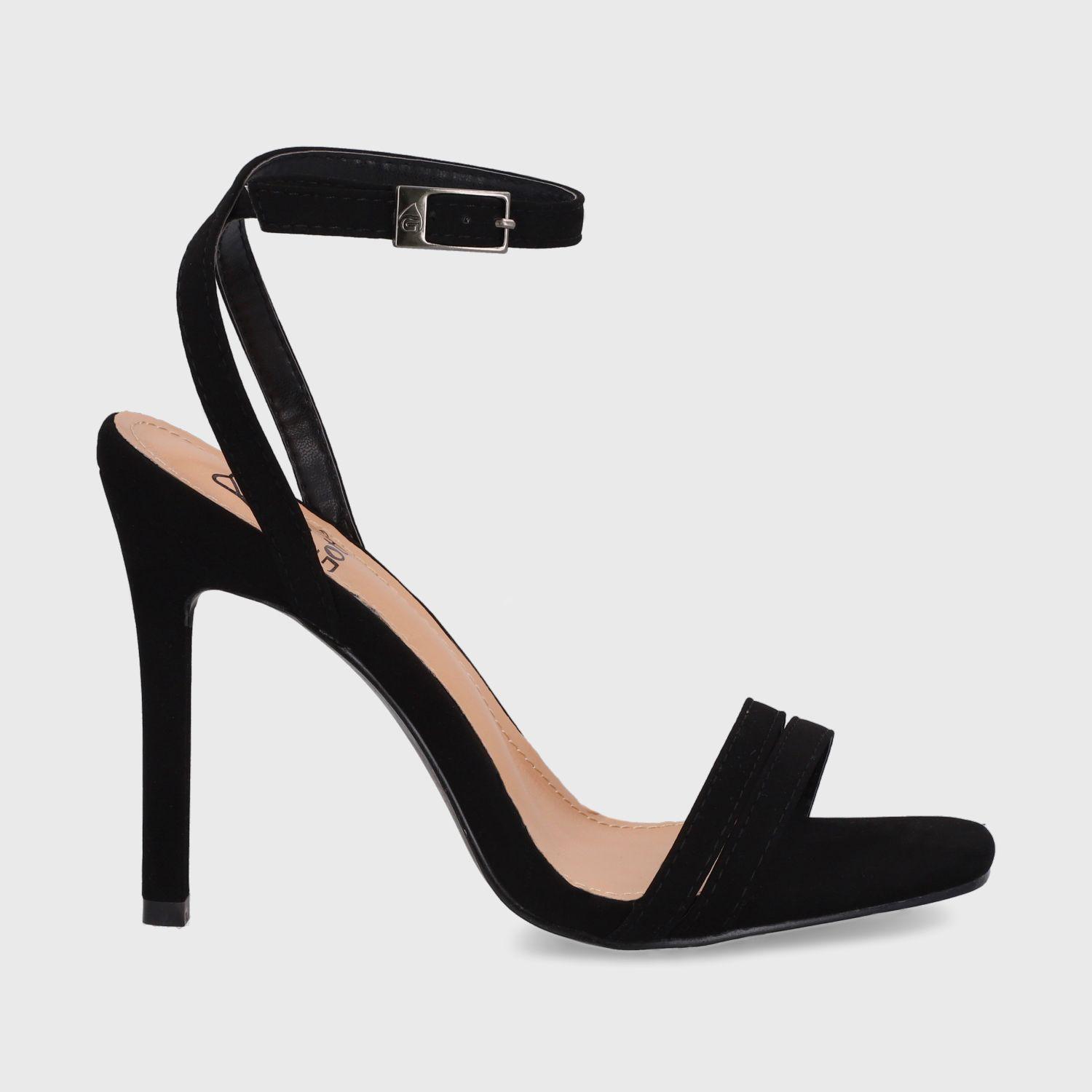 Sandalia Taco Negra Mujer 35152 Gotta-0