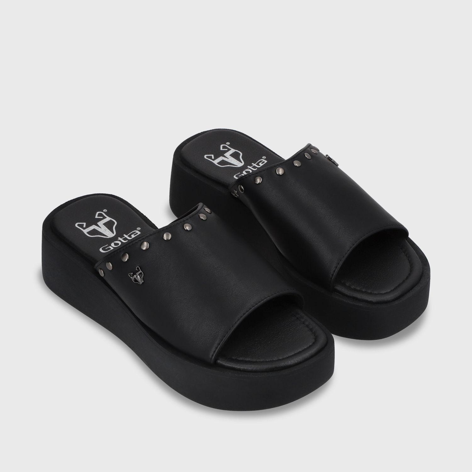 Sandalia Plataforma Negro Mujer 53730 Gotta-2