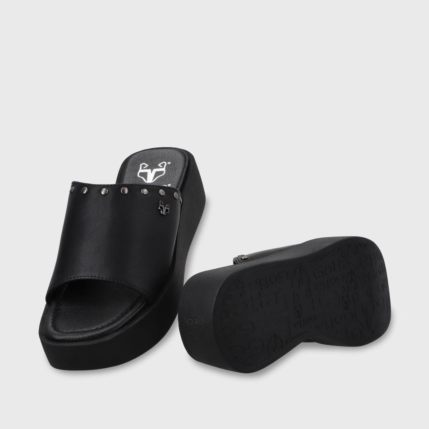 Sandalia Plataforma Negro Mujer 53730 Gotta-6