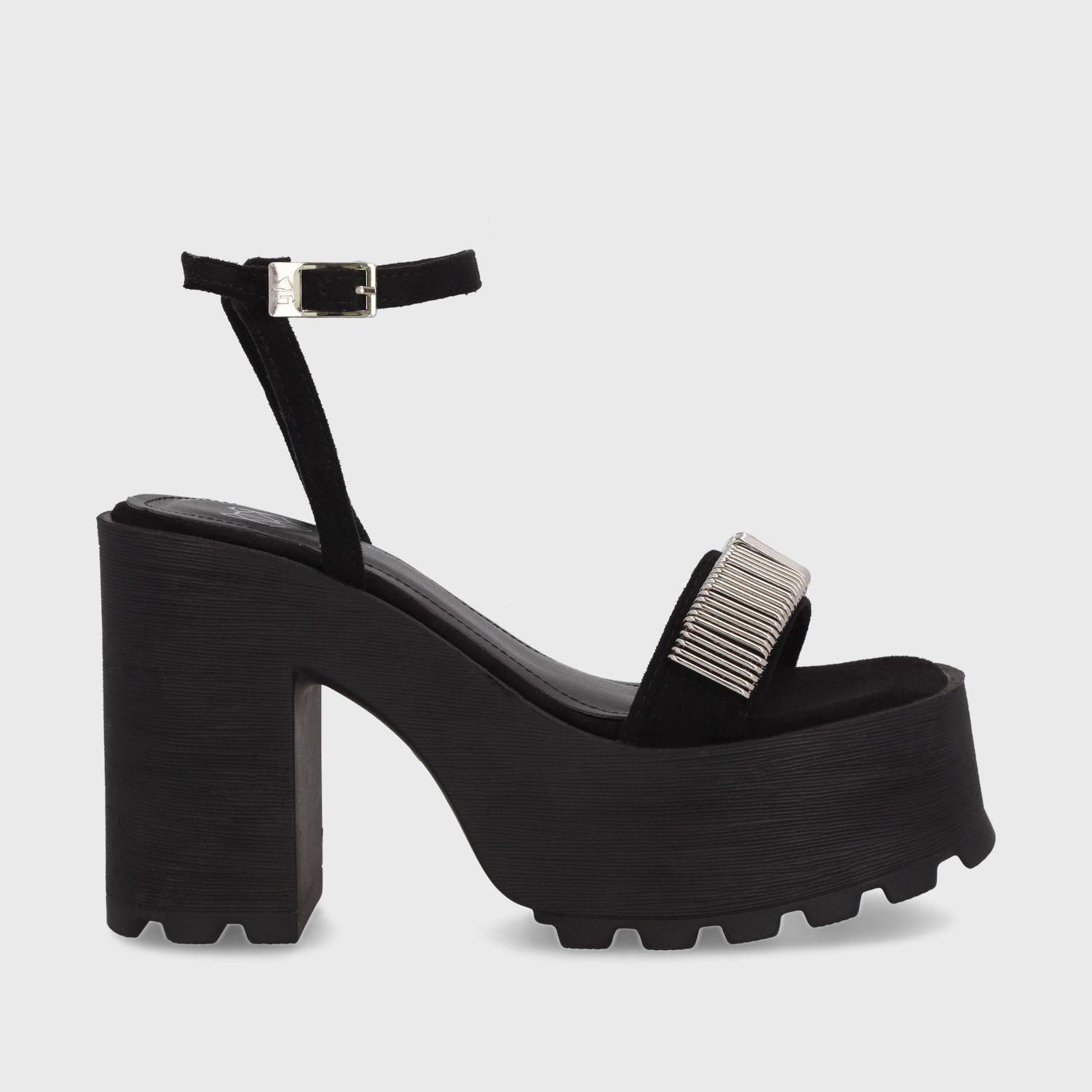 Sandalia Plataforma Negra Mujer 35281 Gotta-0
