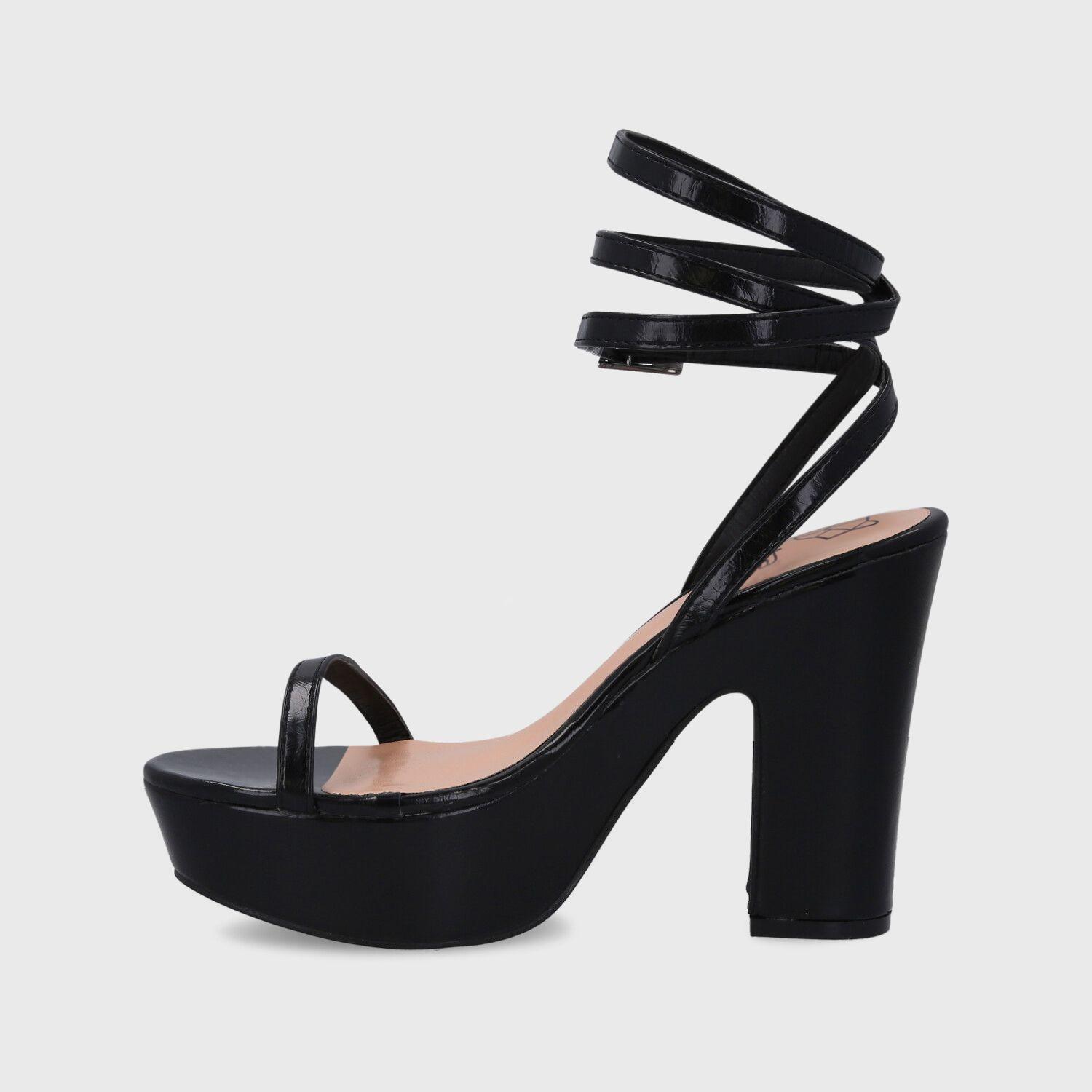 Sandalia Taco Negra Mujer 36132 Gotta-3