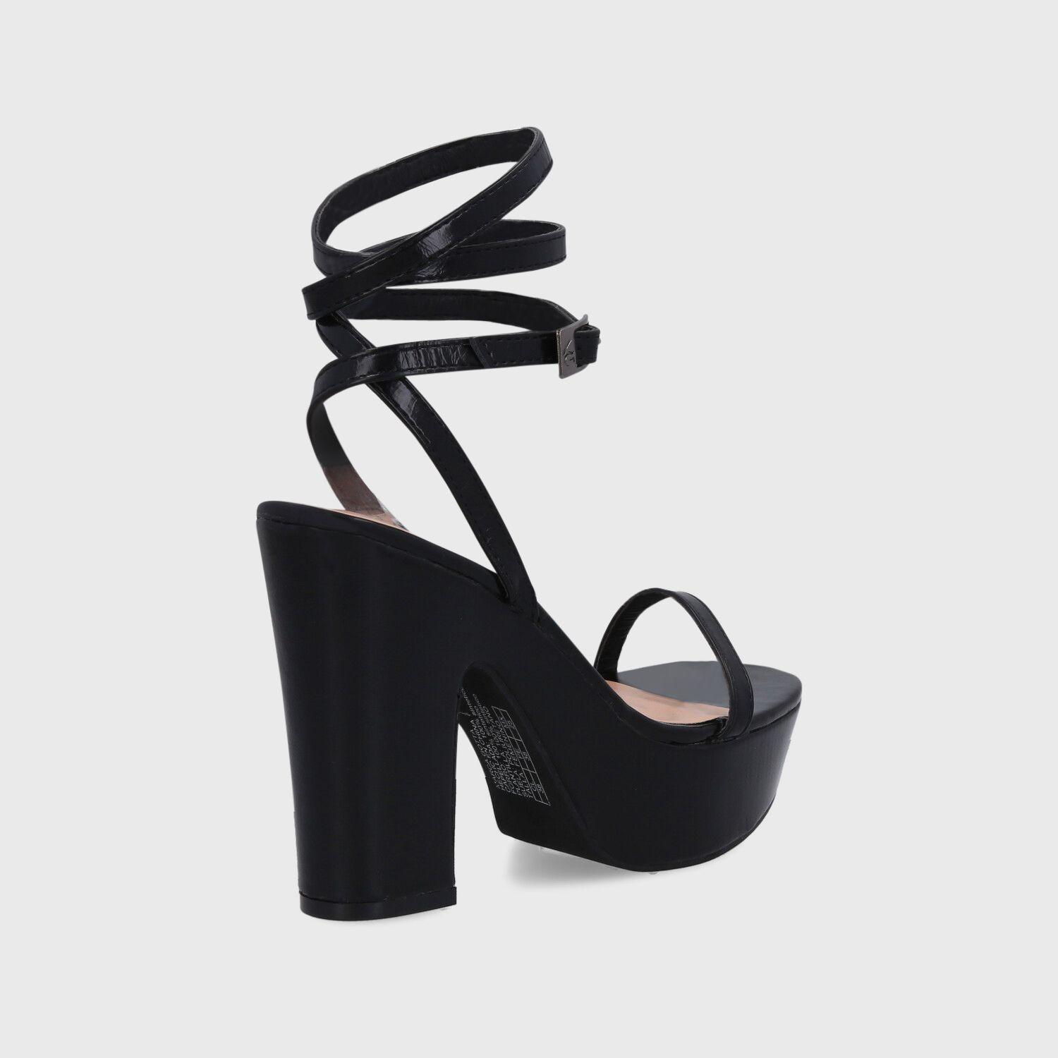 Sandalia Taco Negra Mujer 36132 Gotta-4