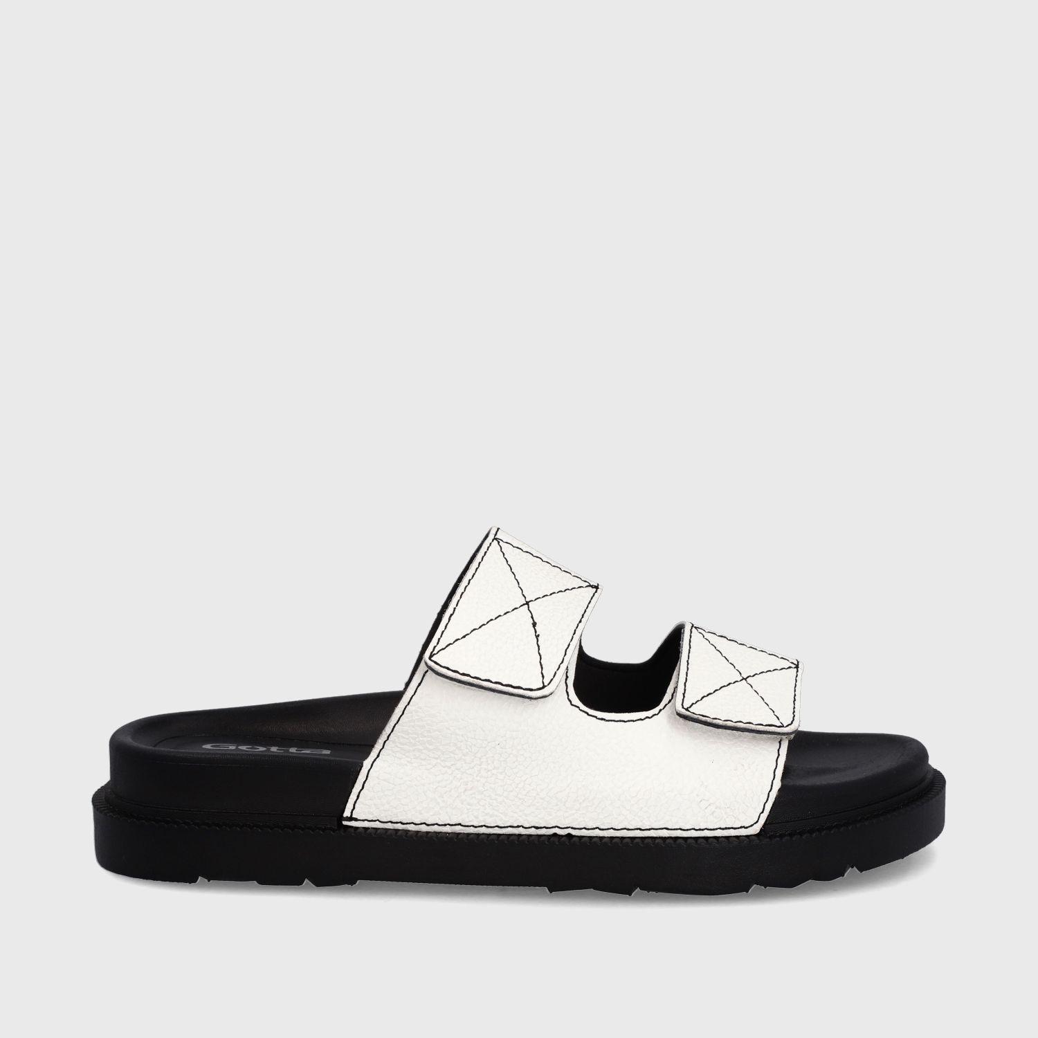 Sandalia Plana Blanca Mujer 32020 Gotta-0