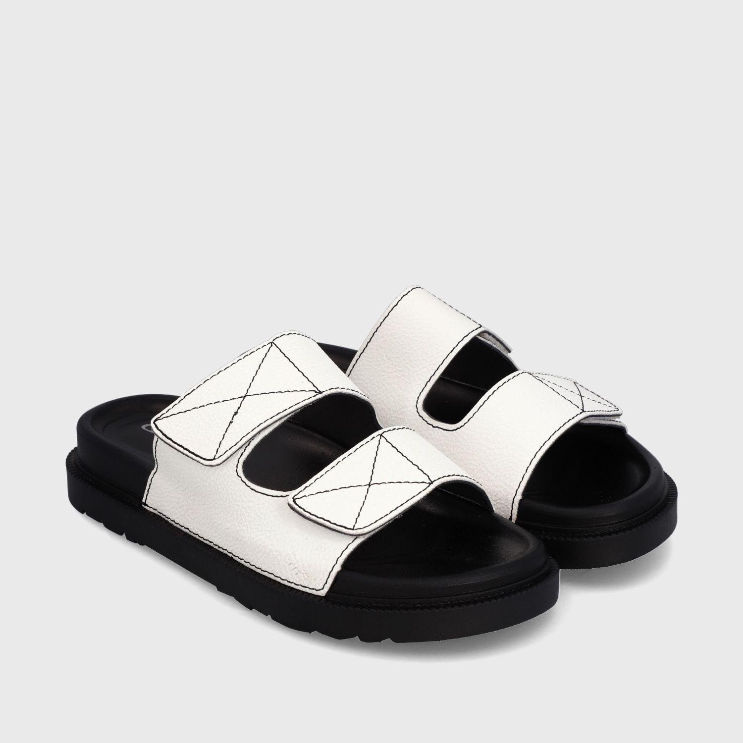 Sandalia Plana Blanca Mujer 32020 Gotta-2