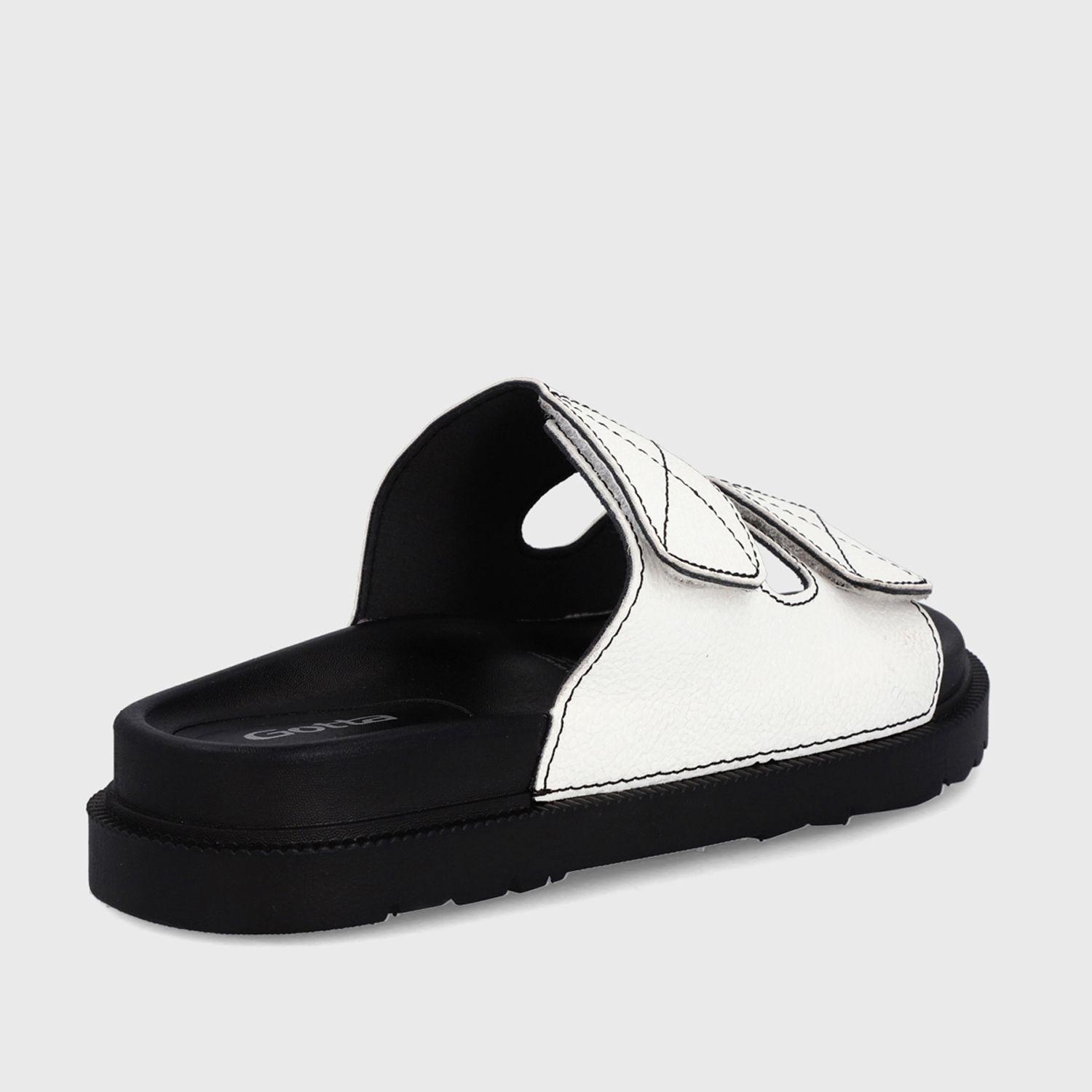 Sandalia Plana Blanca Mujer 32020 Gotta-4