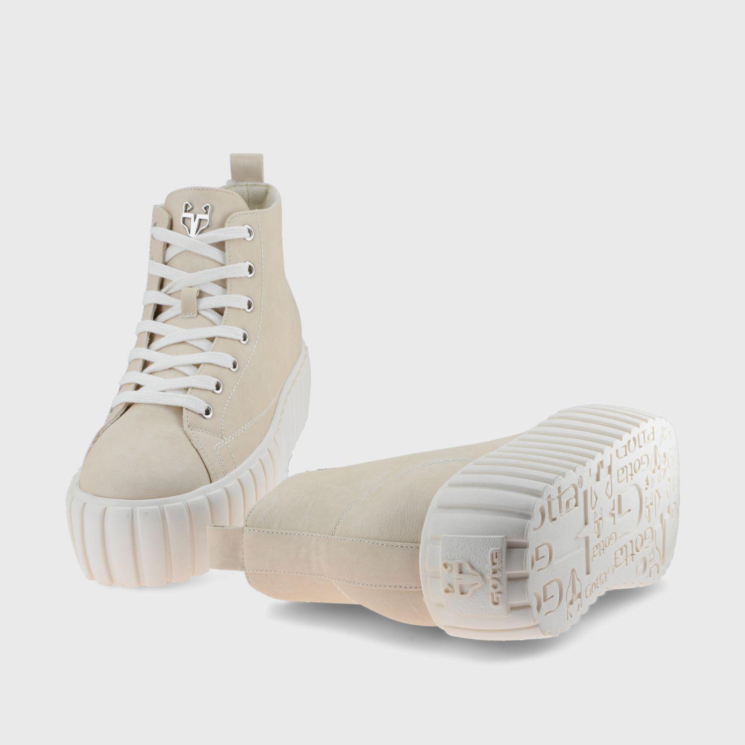 Zapatilla Caña Blanco Hueso Mujer 43072 Gotta-6