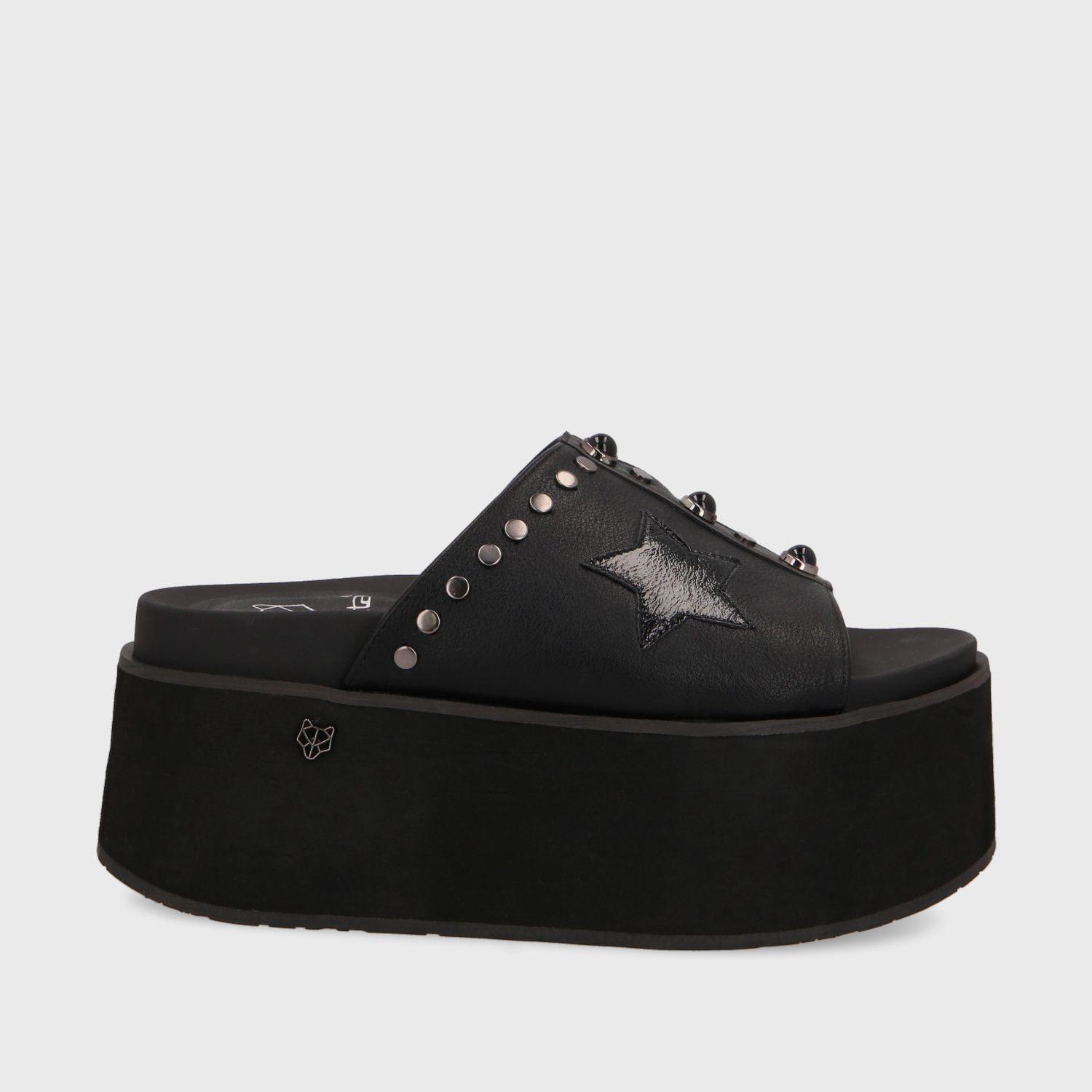 Sandalia Plataforma Negra Mujer 35182 Gotta-0