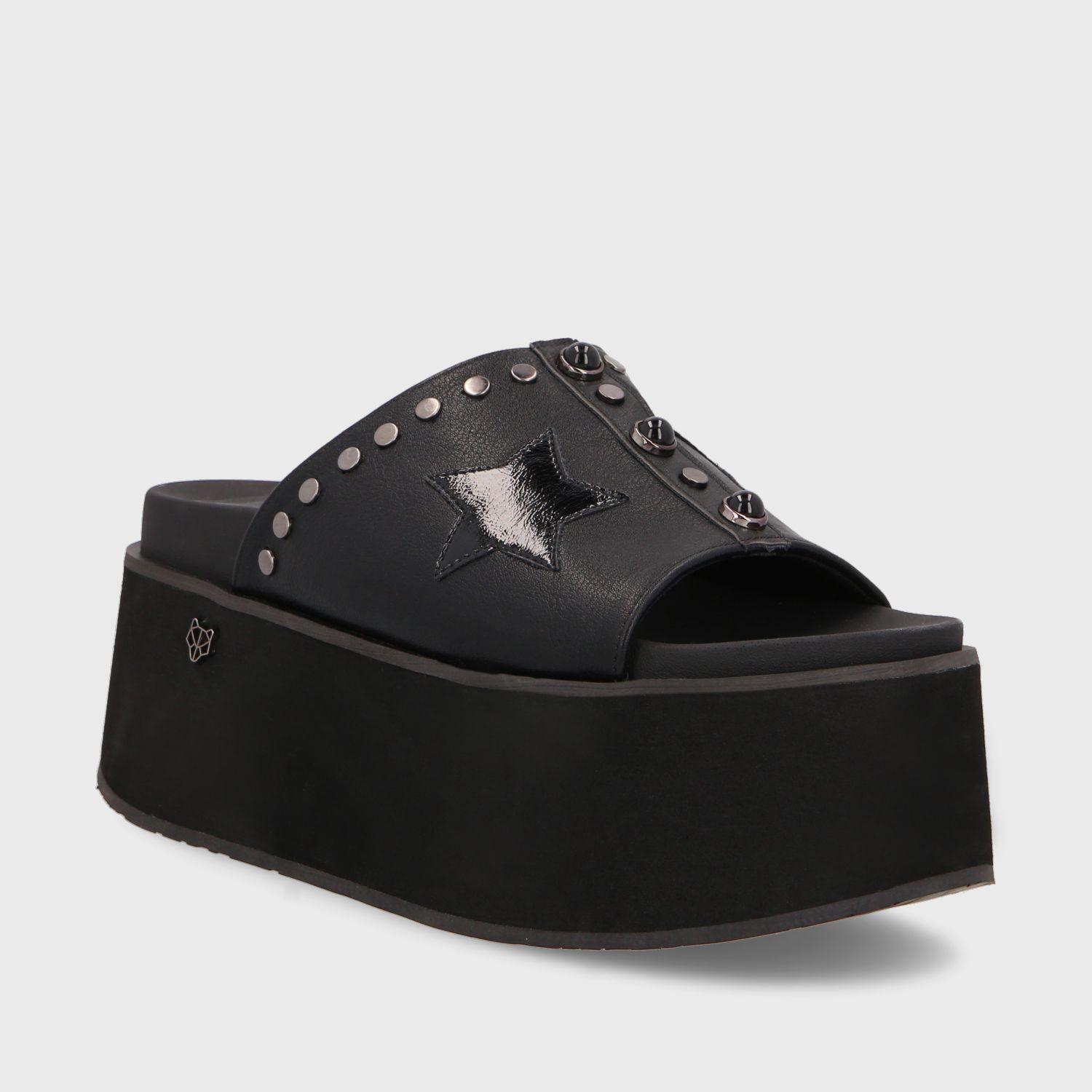 Sandalia Plataforma Negra Mujer 35182 Gotta-2