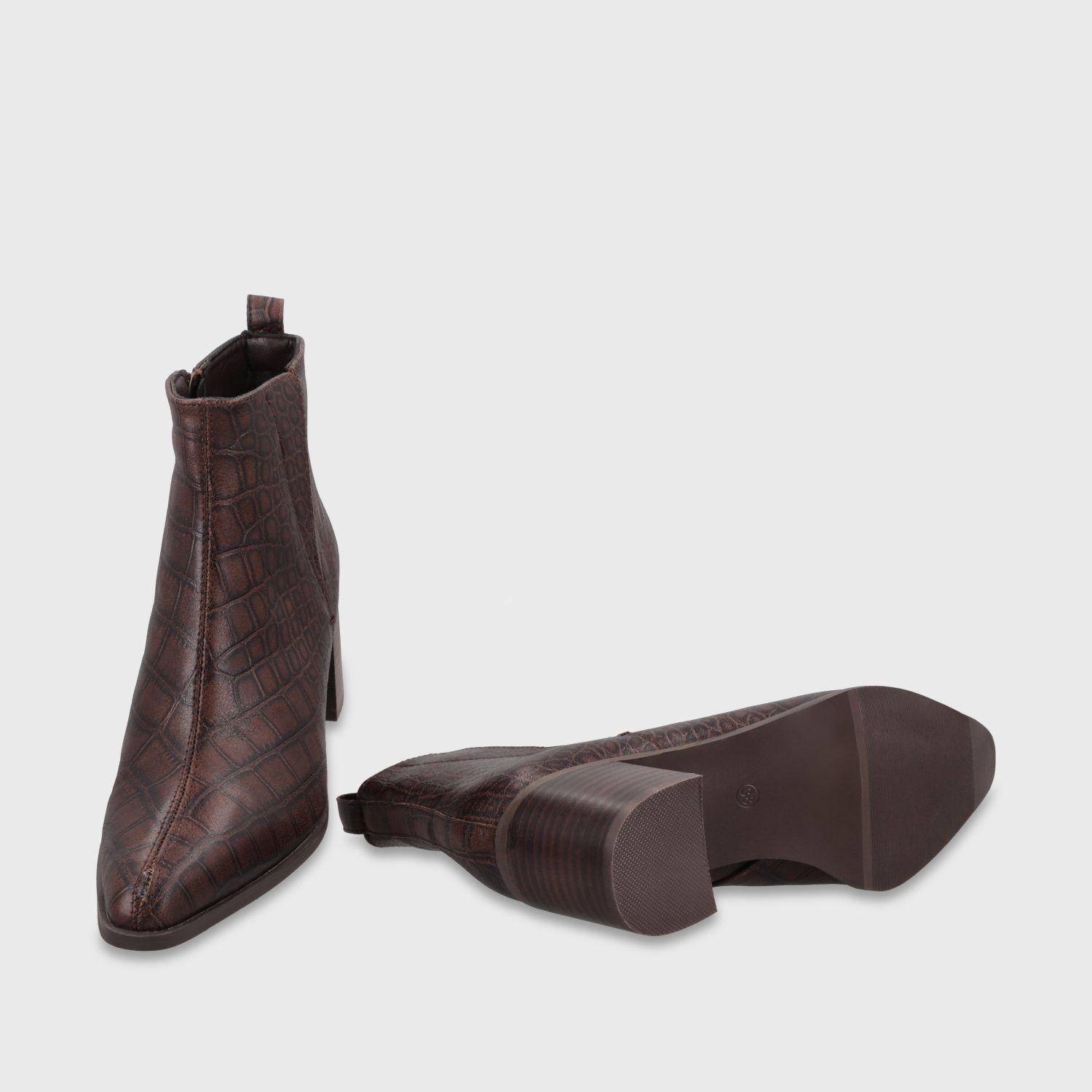 Botin Taco Café Mujer 5530053 Gotta-6